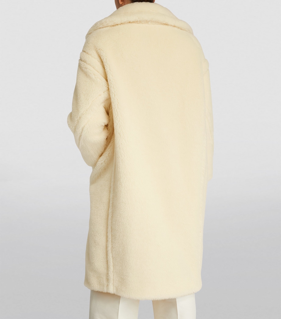 Teddy Bear Icon Coat WHITE Image 4