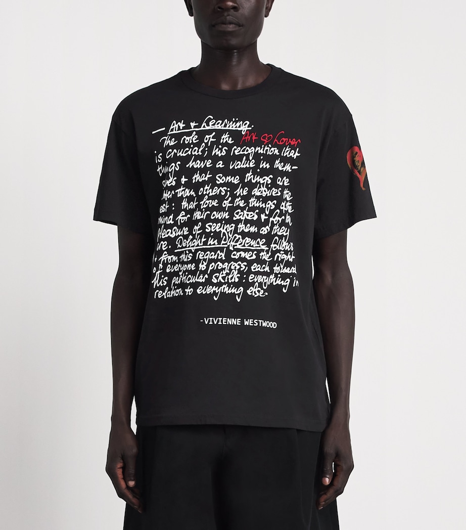 Vivienne Westwood Mens Cotton Printed T-Shirt Black Image 4