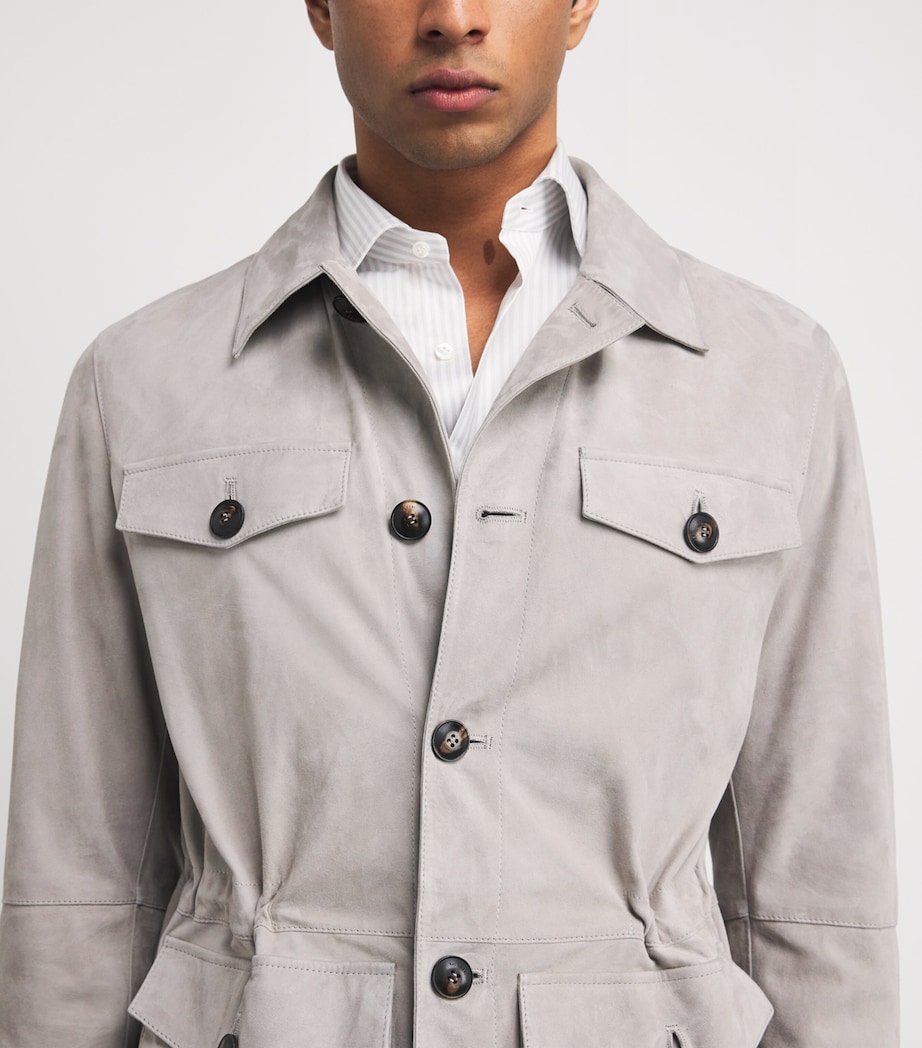 Suede Field Jacket 21 LIGHT GREY Image 6