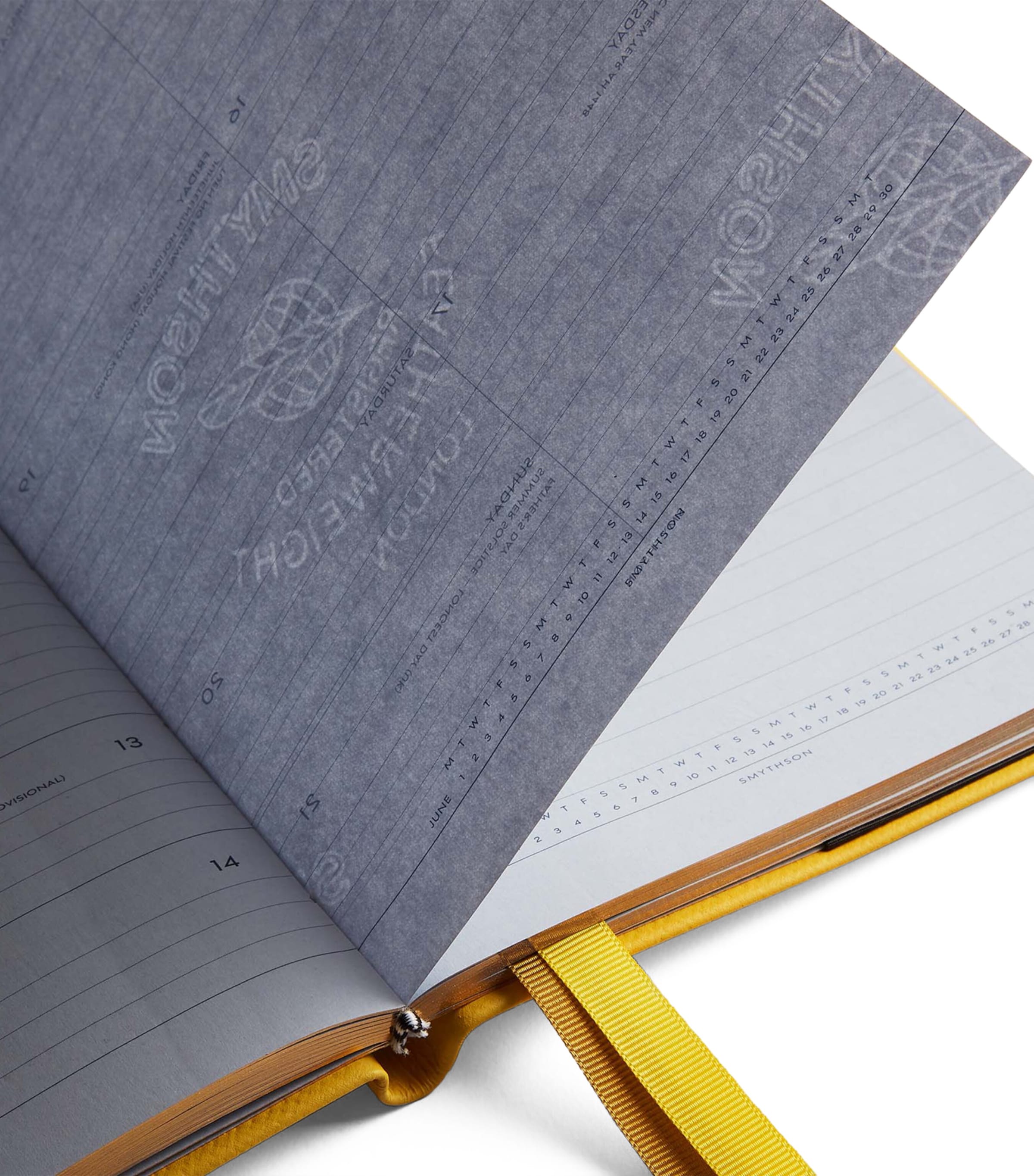 Leather Soho Planner LEMON Image 3