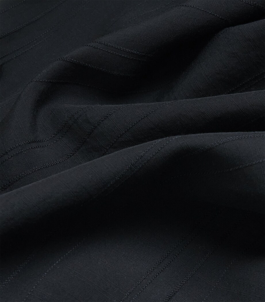 Lyocell Vertical-Stitch Shirt BLACK CLR000021 Image 5