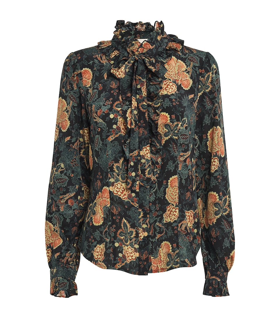 Silk Printed Catroux Blouse