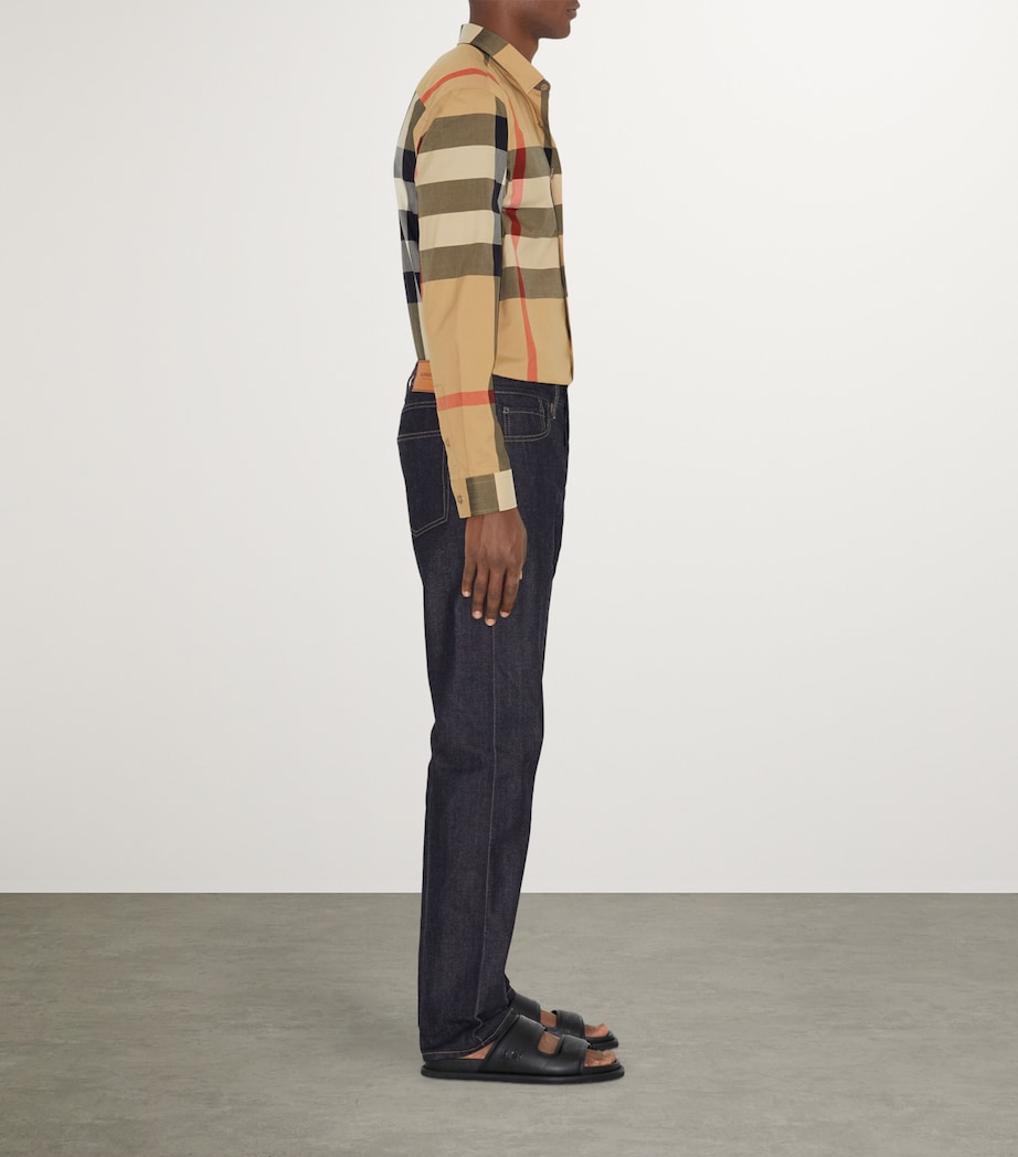 Cotton Enlarged Check Shirt ARCHIVE BEIGE IP CHK Image 3