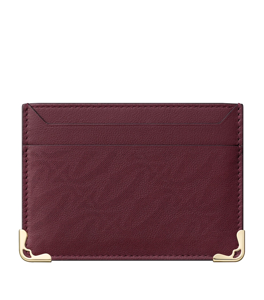 Leather Must de Cartier Double Card Holder BURGANDY Image 1
