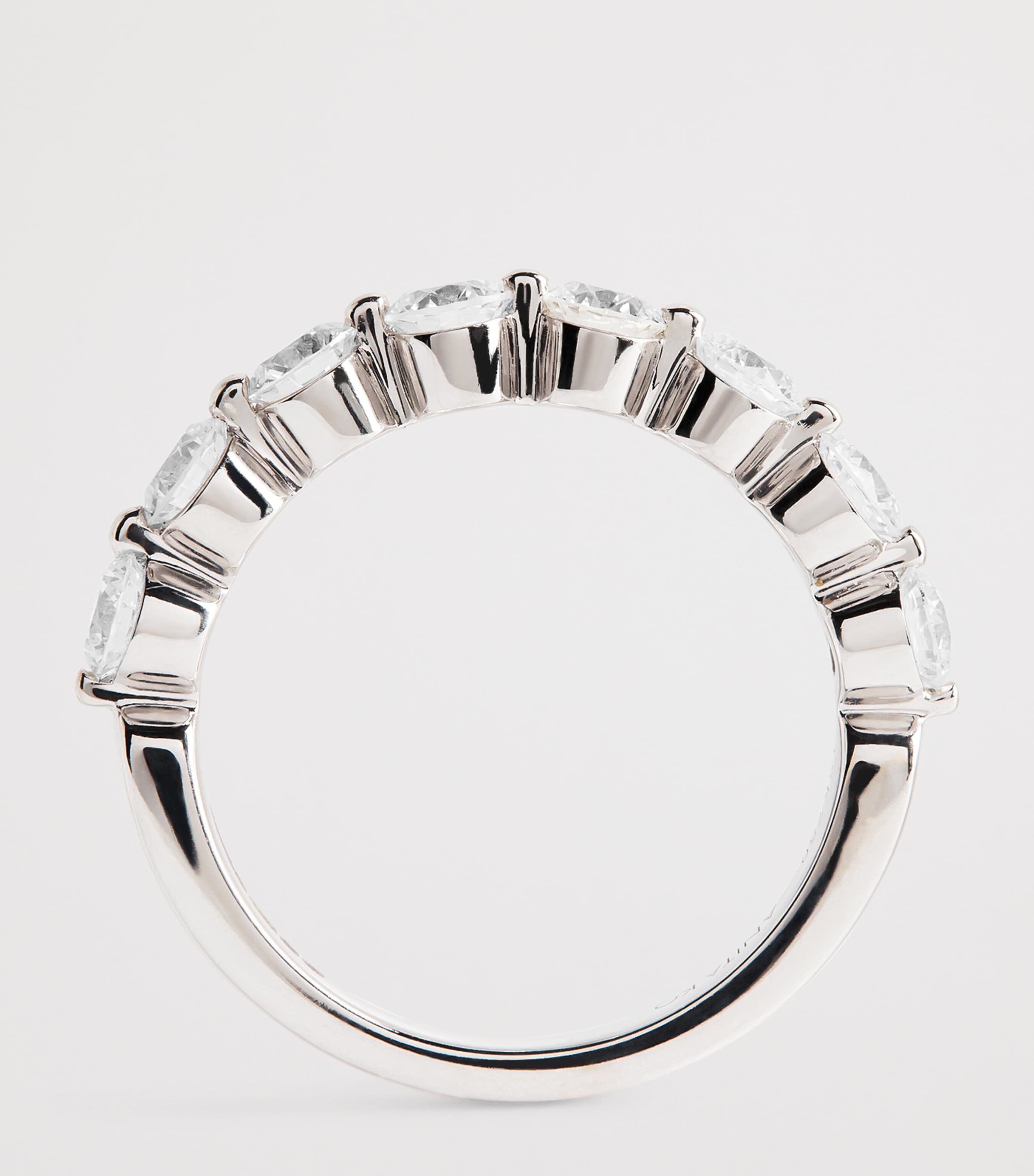 White Gold and Diamond Floating Ring WHITE GOLD Image 3