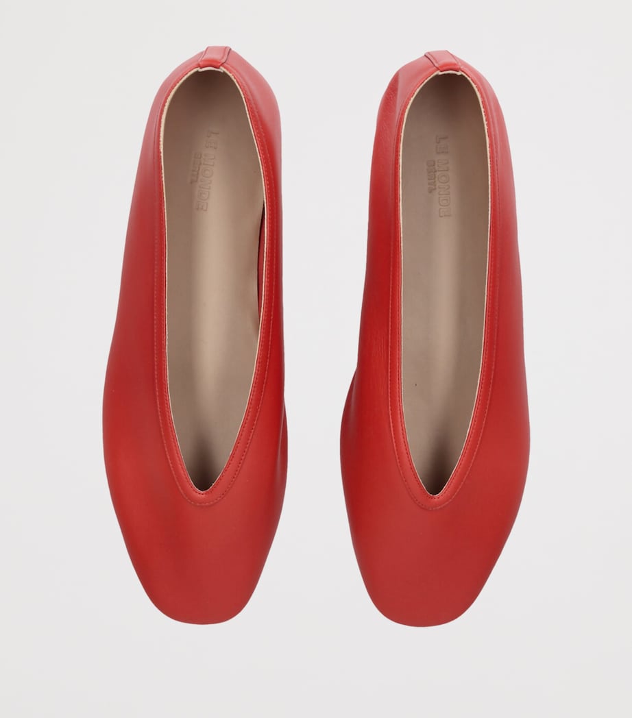 Leather Luna Ballet Flats RED/OTHER Image 4