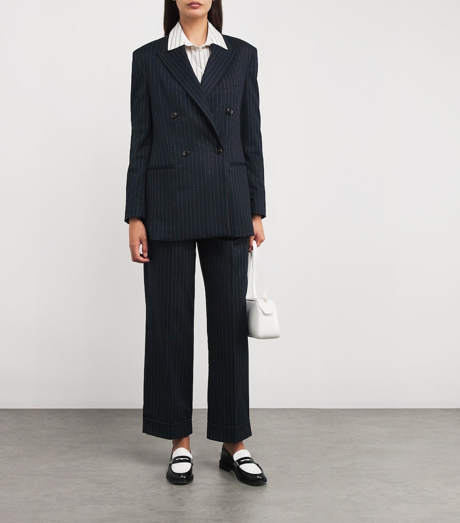 Stitch-Detail Blazer NAVY Image 2