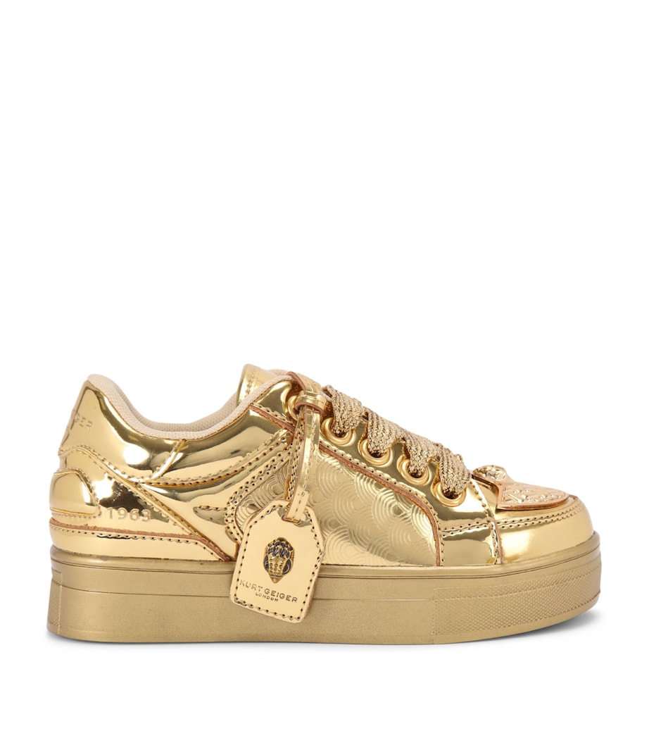 Leather Mini Southbank Tag Sneakers GOLD COMB Image 1