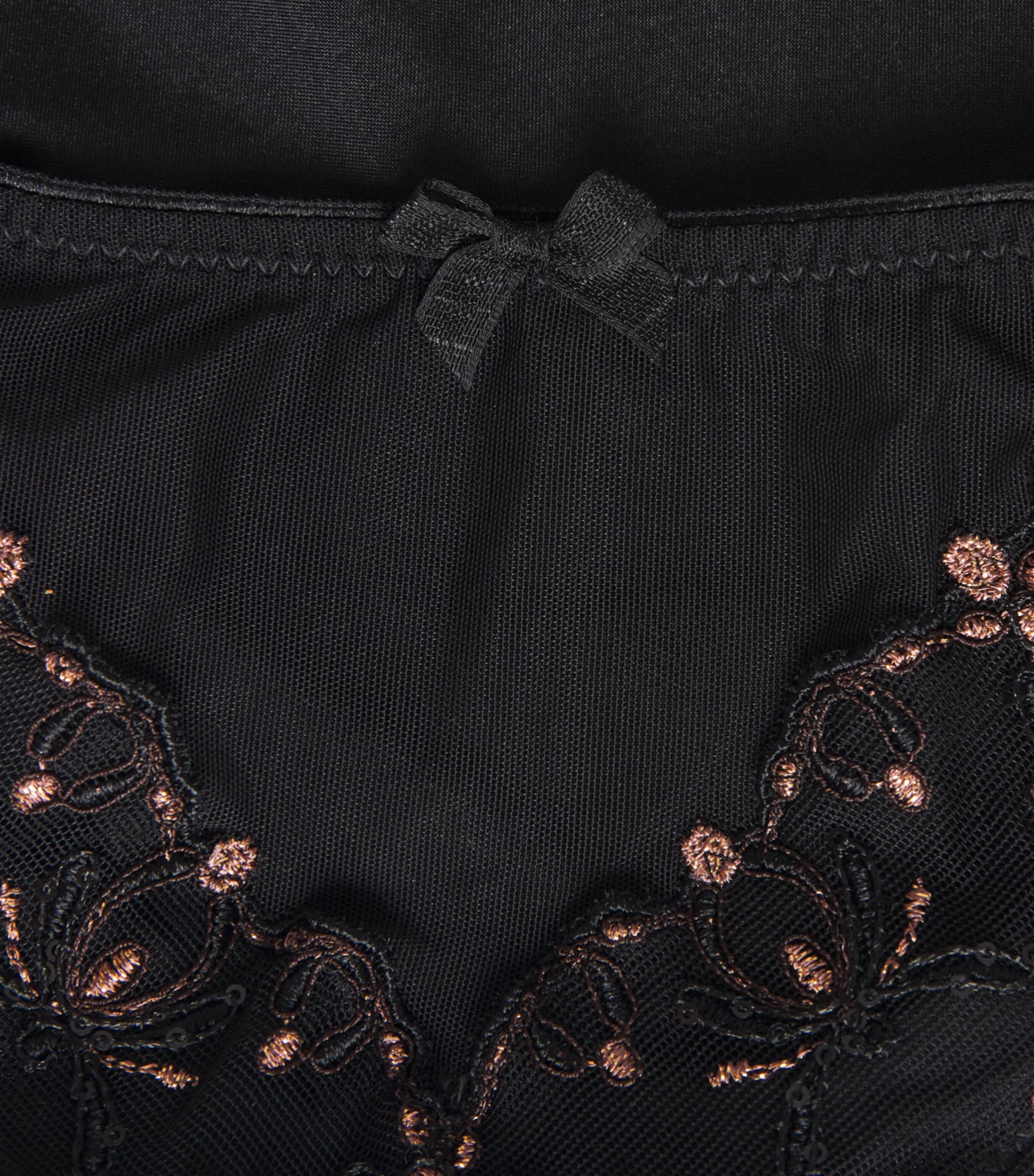 Chantelle Womens Champs Elysées Brazilian Briefs Dazzling Black Image 4