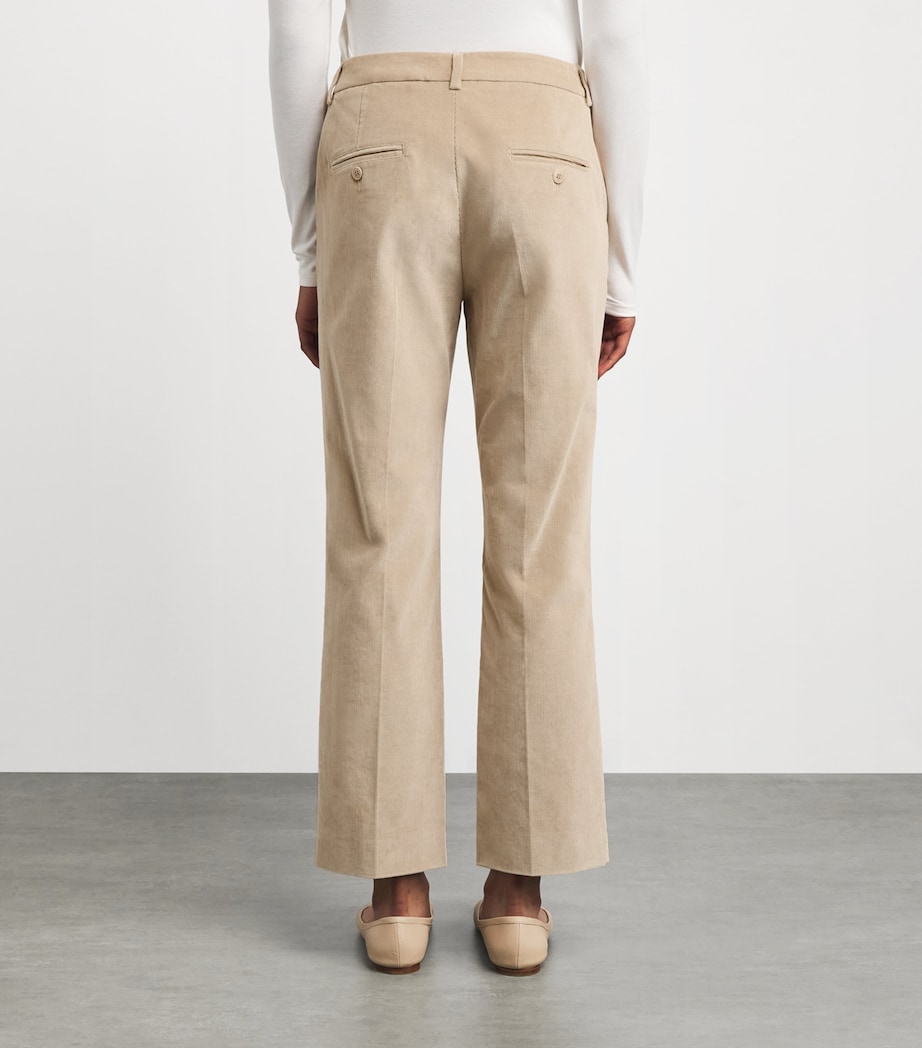 Stretch Corduroy Trousers BEIGE Image 4