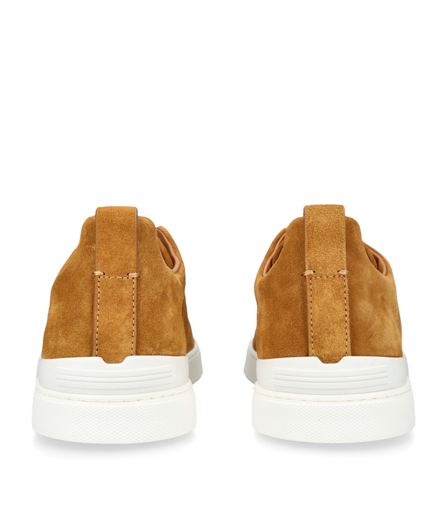 Suede Triple Stitch Sneakers CAMEL Image 2
