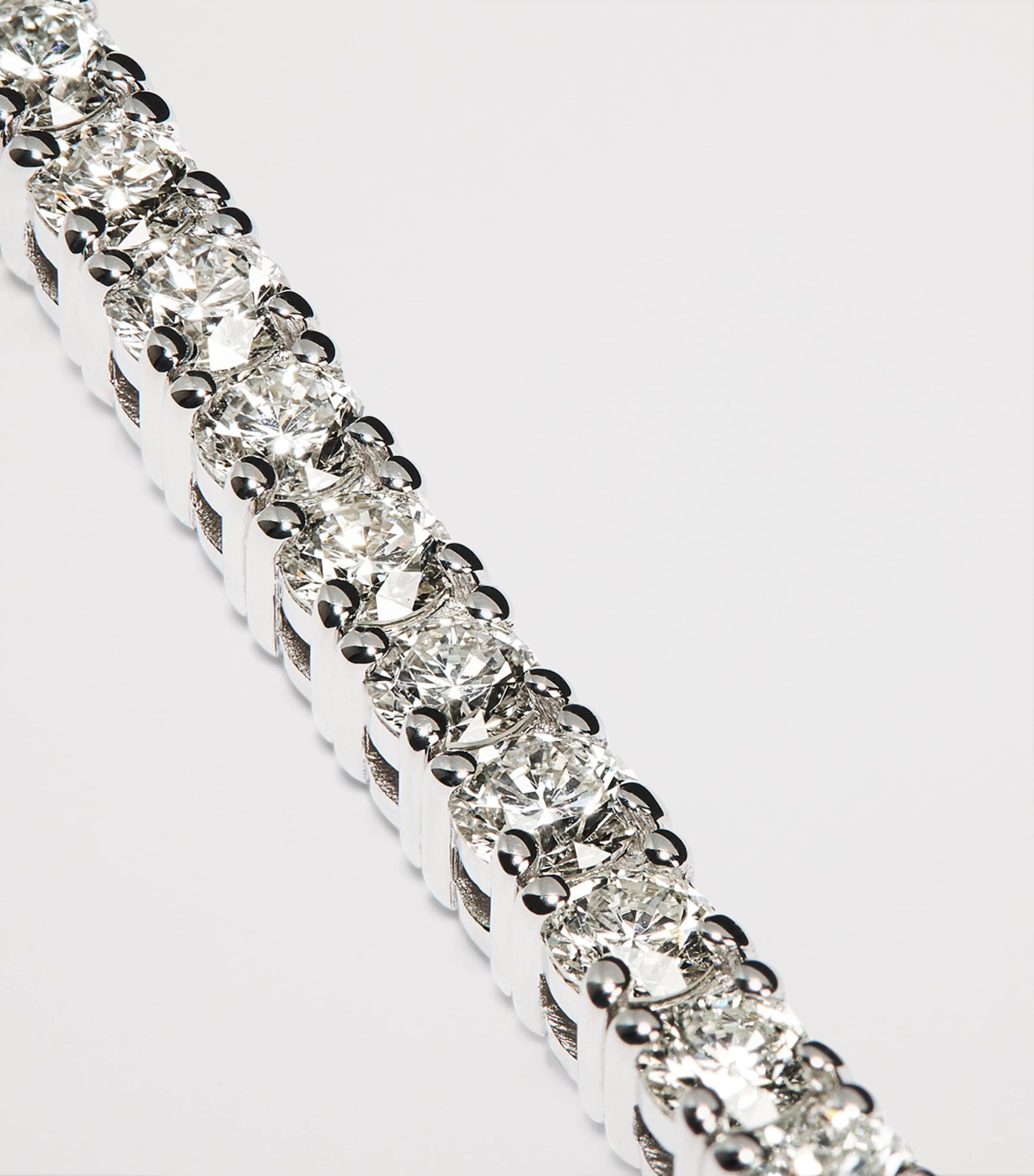 White Gold and Diamond Tennis Bracelet (4.00ct) WHITE GOLD Image 5