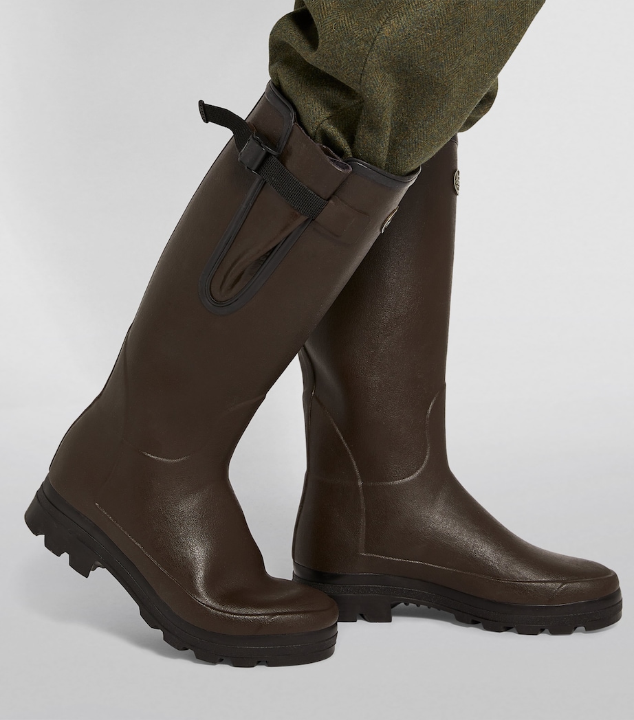 Neoprene-Lined Vierzonord Wellington Boots MARRON FONCÉ 0101 Image 8
