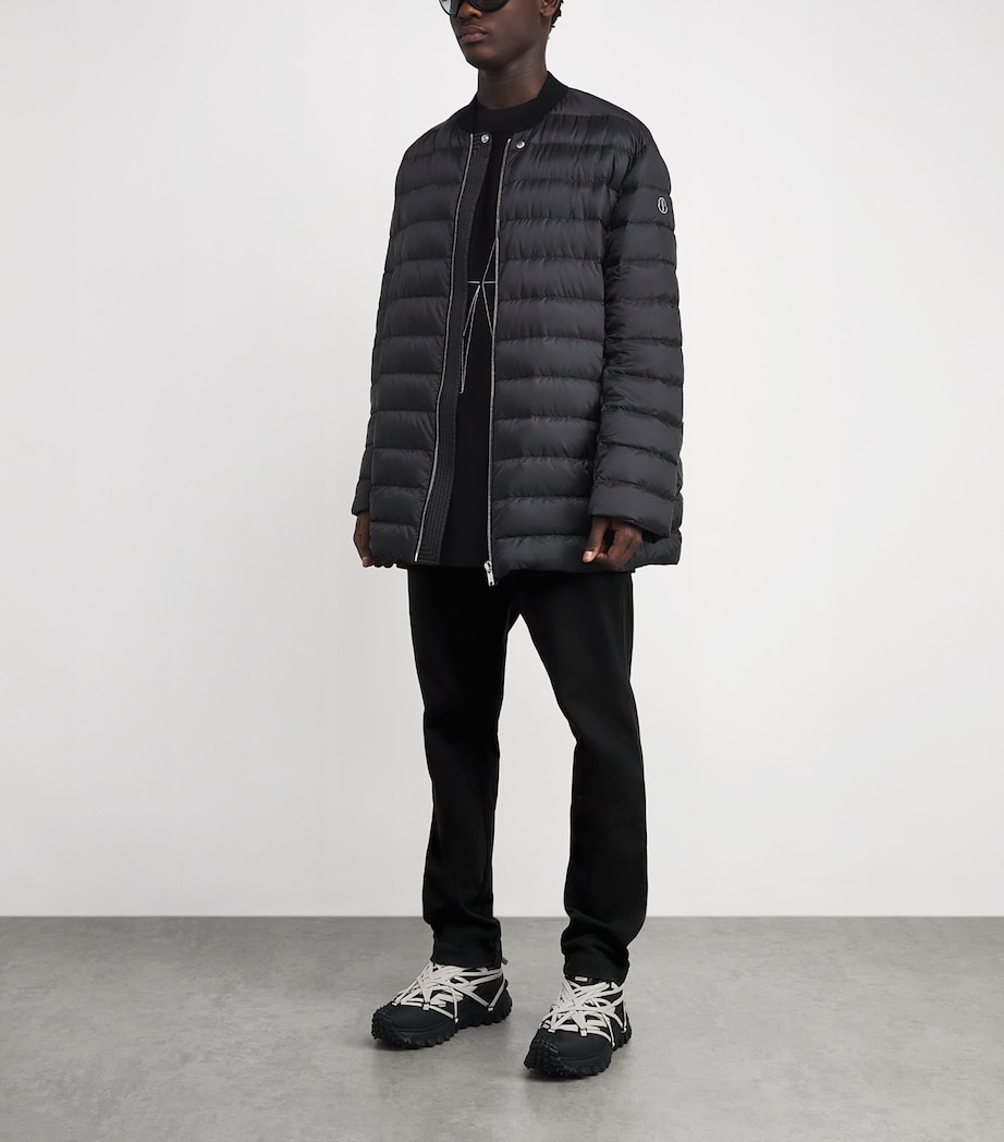 x Moncler Cotton Embroidered Straight Sweatpants 999 - BLACK Image 2