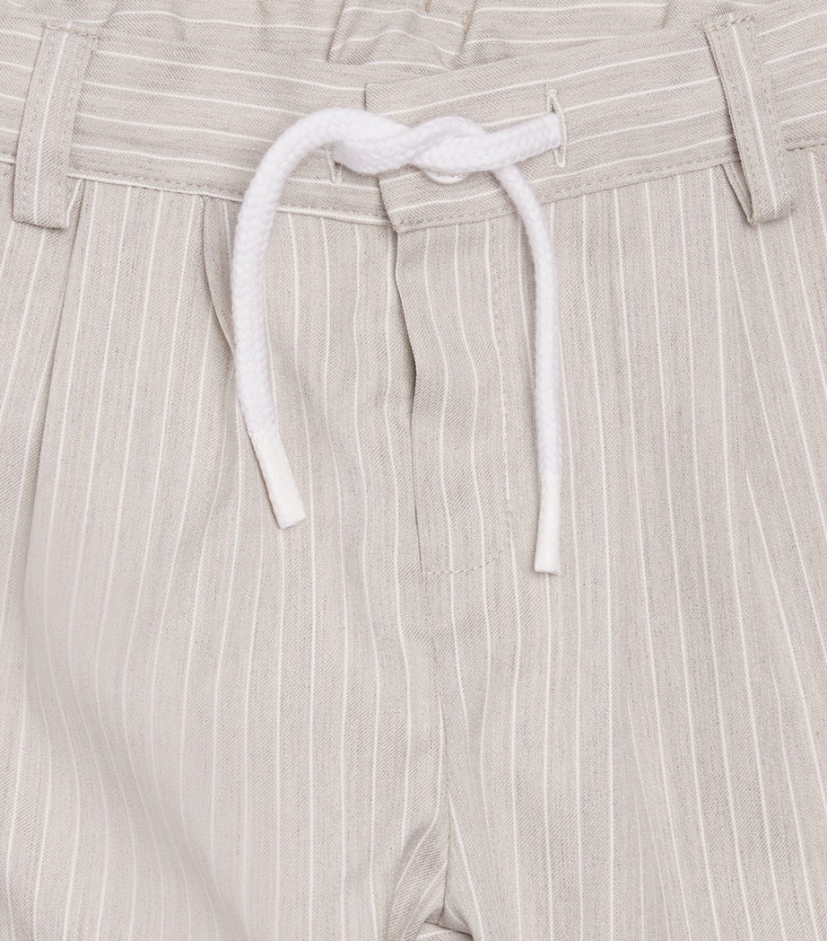 Patachou Pinstripe Chinos (6 Months - 4 Years) Beige Stripes Image 3