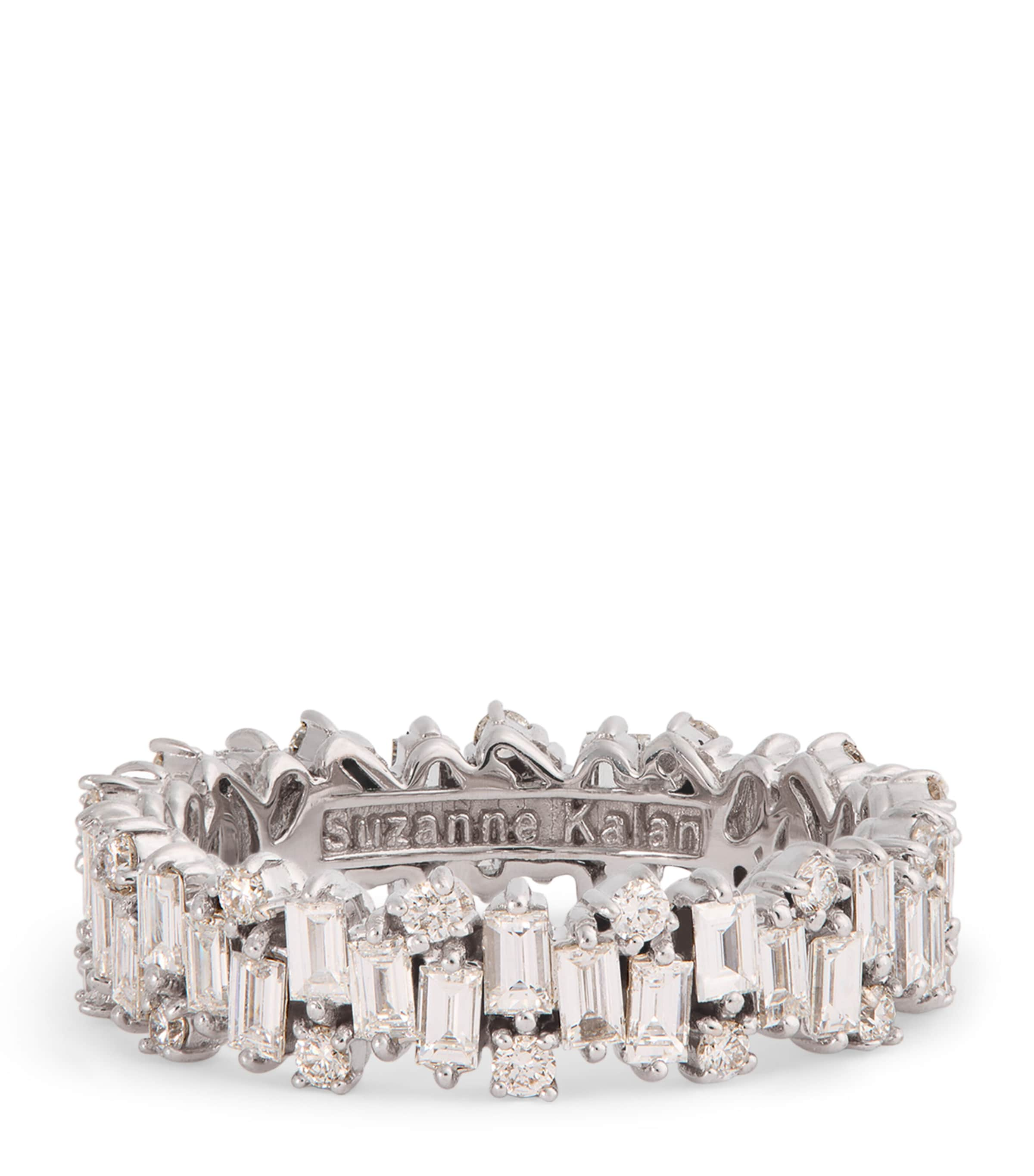 Suzanne Kalan White Gold And Diamond Shimmer Eternity Ring