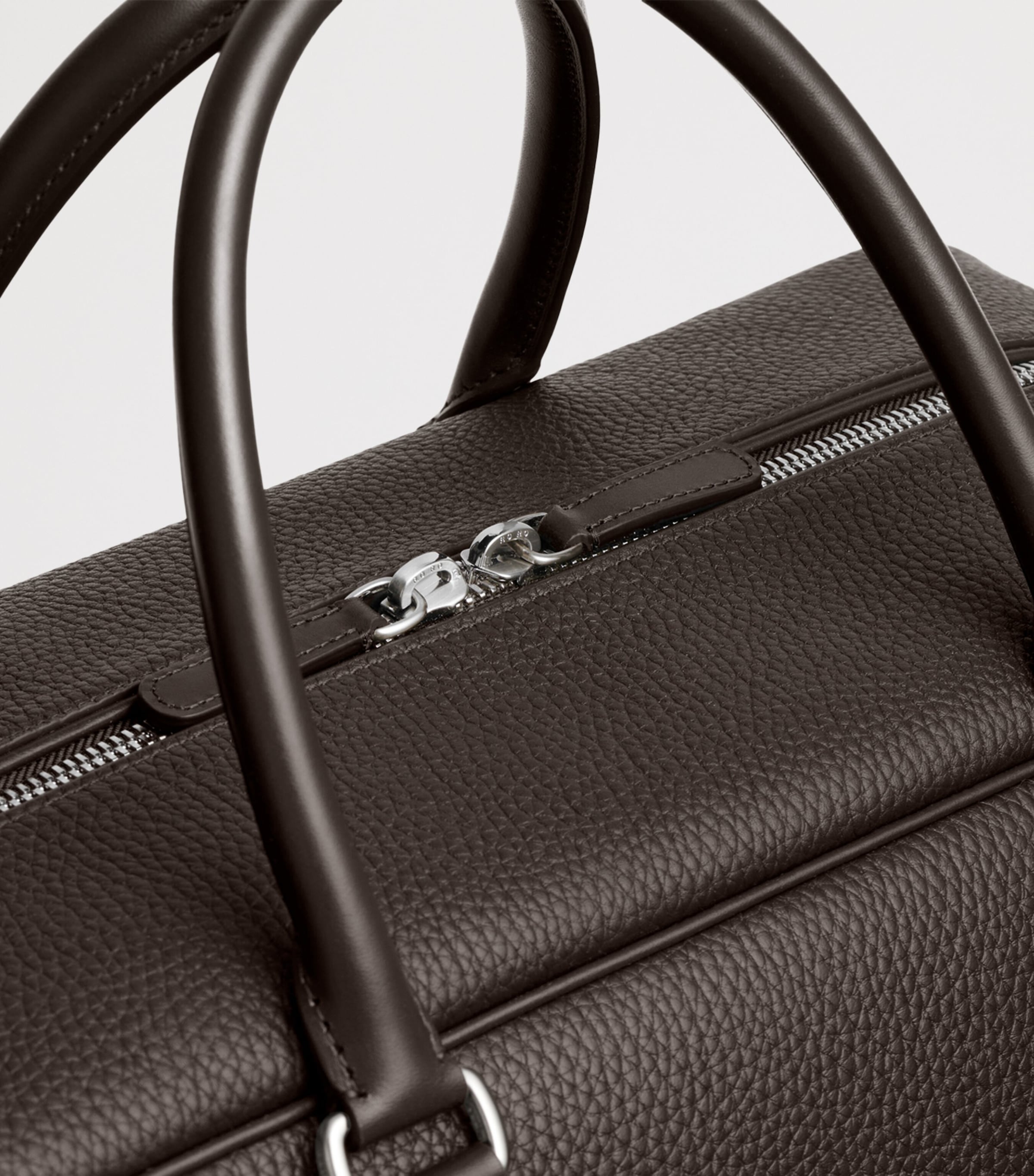 Carl Friedrik Leather Granville Duffle Bag Chocolate Image 9