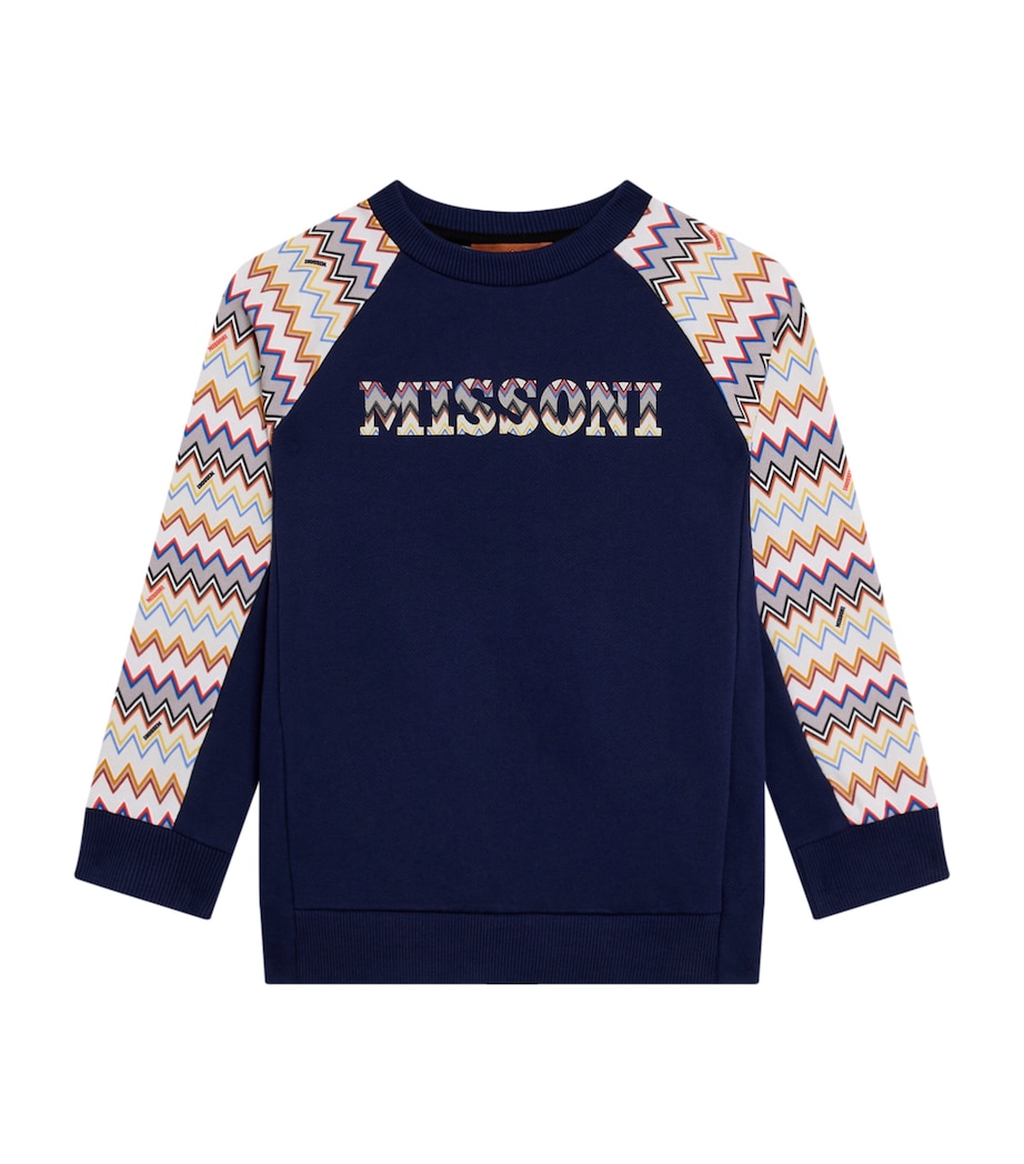 Zigzag Logo Sweatshirt (4-14 Years) 625MCBLU/MULTICOLOR Image 1