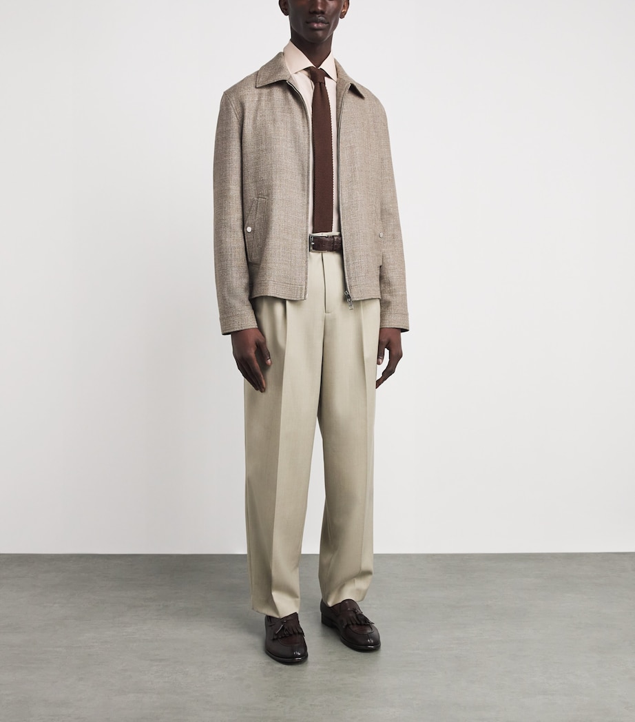Ralph Lauren Purple Label Mens Cotton Aston Shirt Tan Image 2