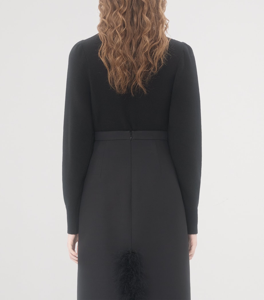 Virgin Wool Bow Sweater 0NA Image 4