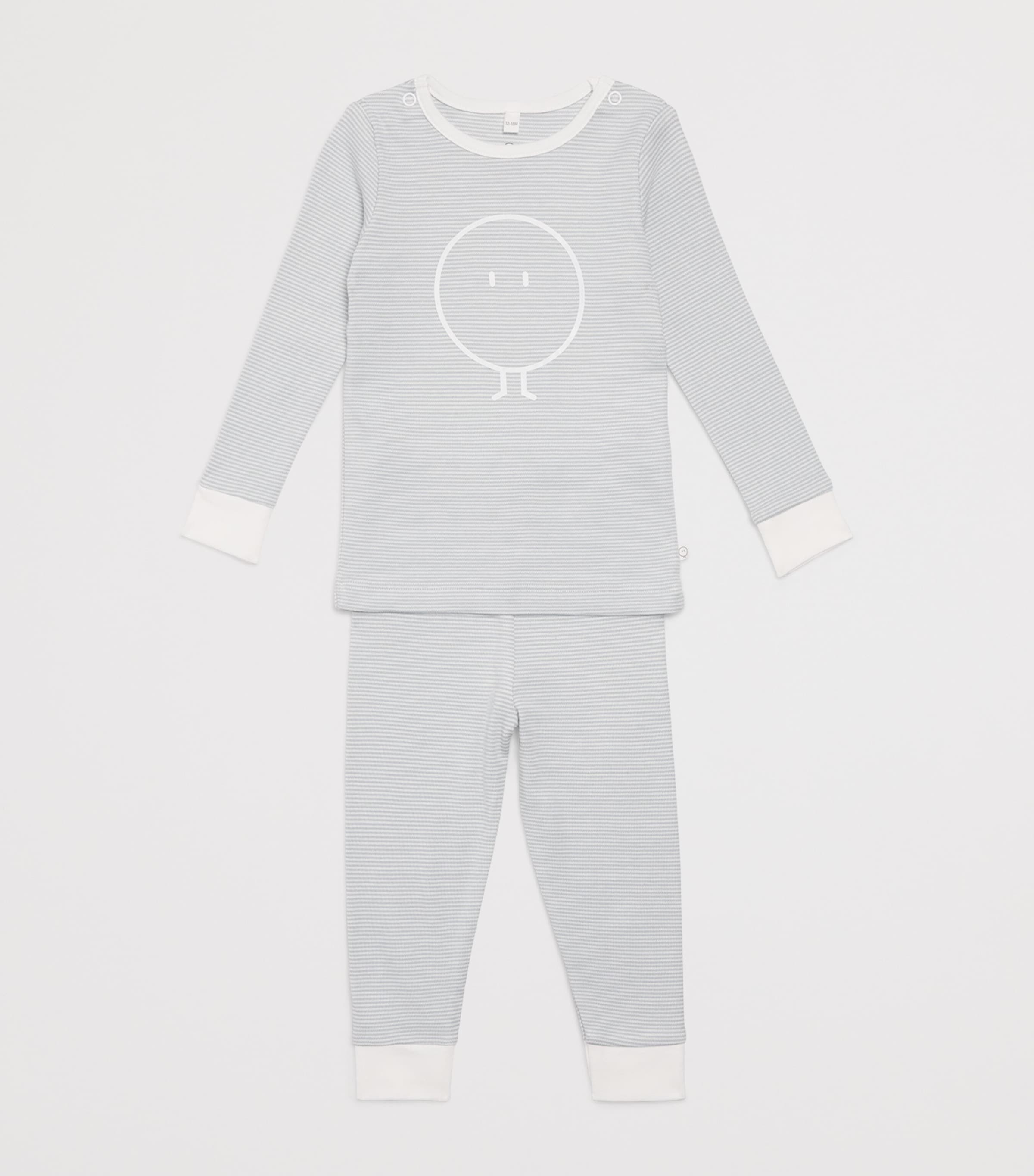 Bamboo-Blend Snoozy Pyjamas (12-24 Months) BLUE STRIPE Image 3