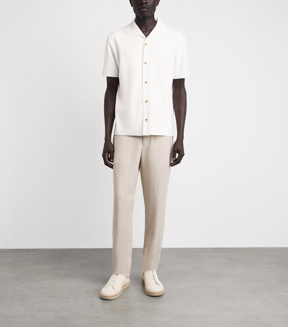 Vince Mens Milano Cabana Shirt Classic Cream Image 2