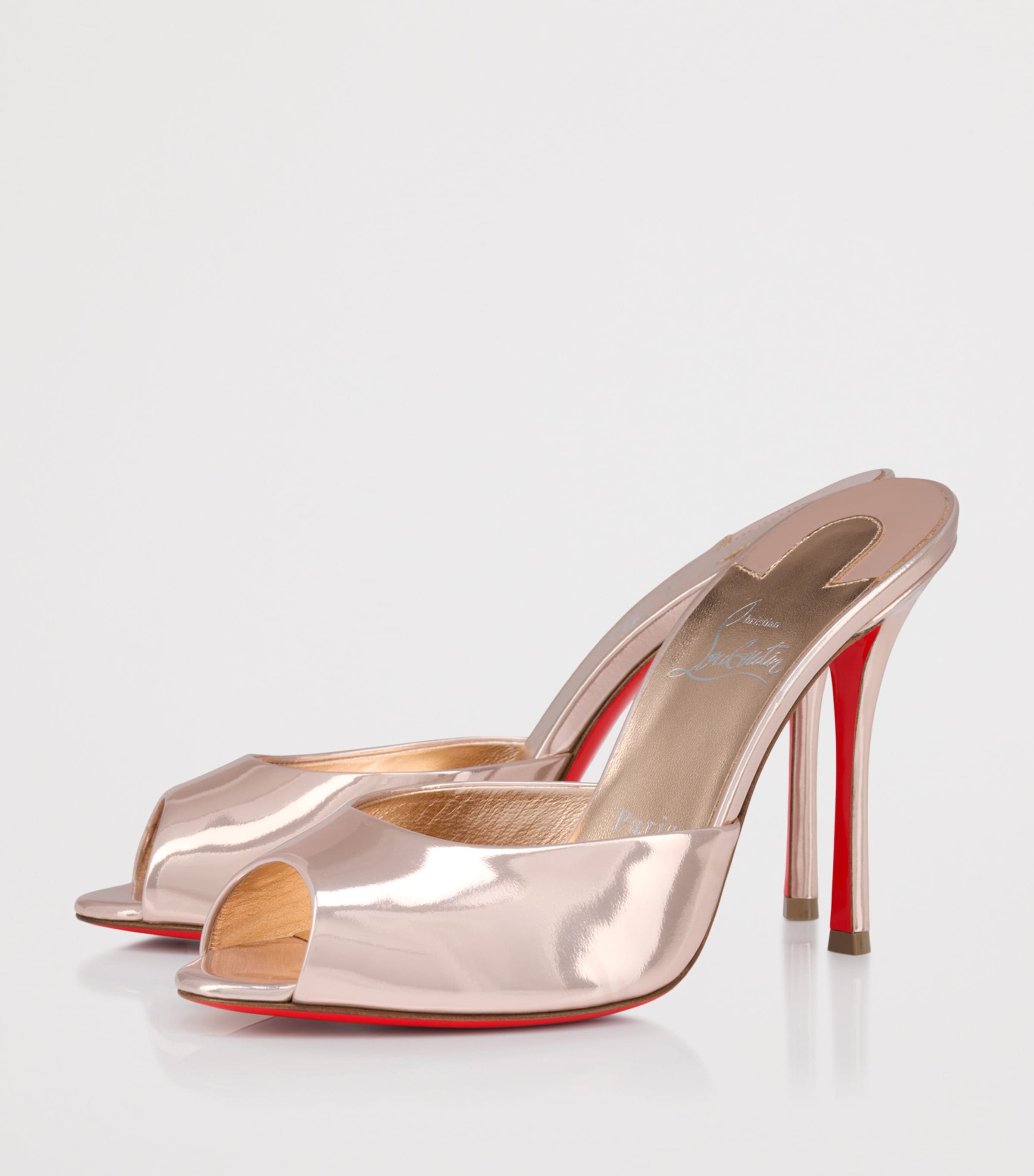 Christian Louboutin Me Dolly Patent Leather Mules 100 Image 3