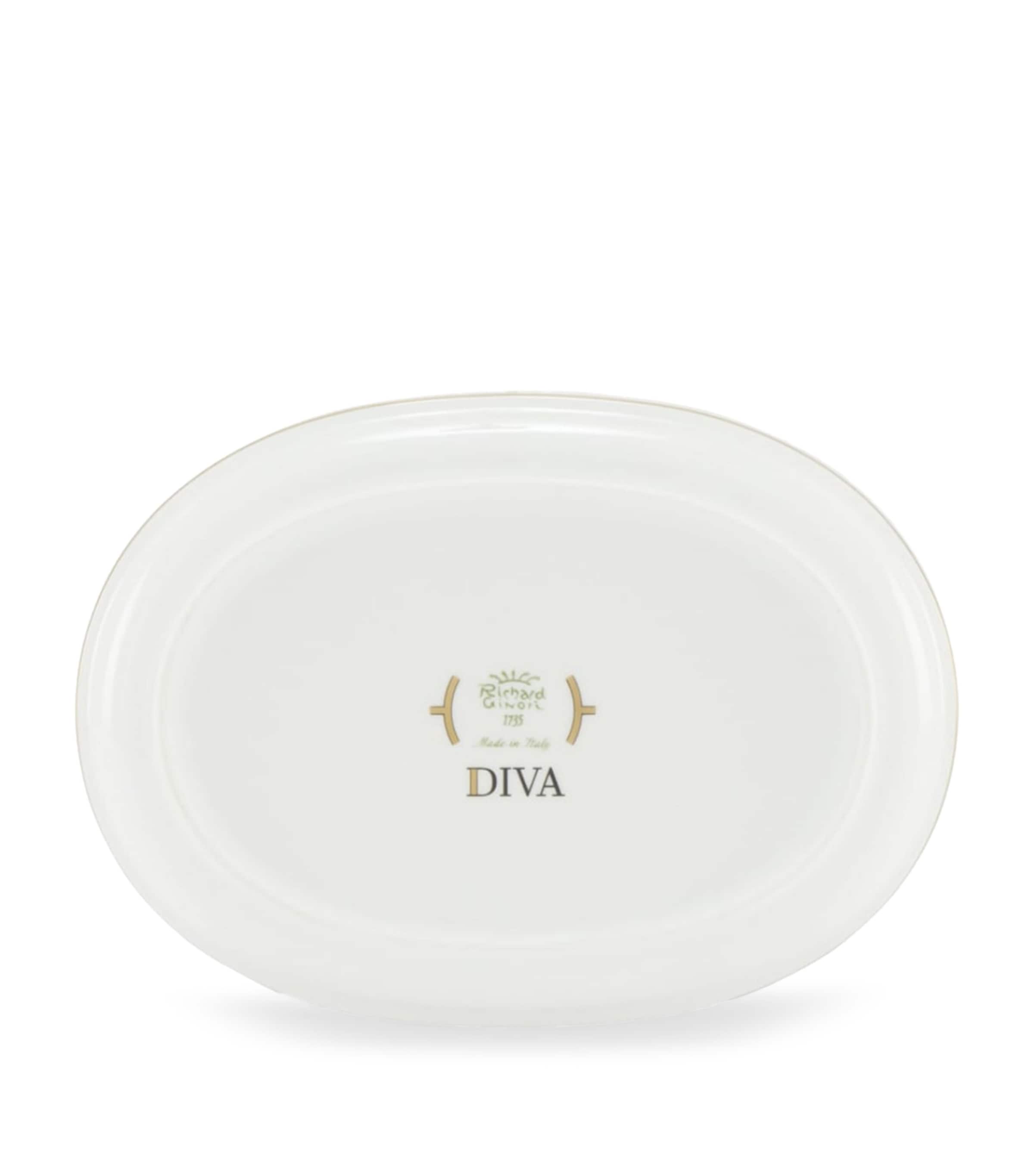 GINORI 1735 Porcelain Colonna Diva Giallo Pickle Dish (21.5cm) Image 3