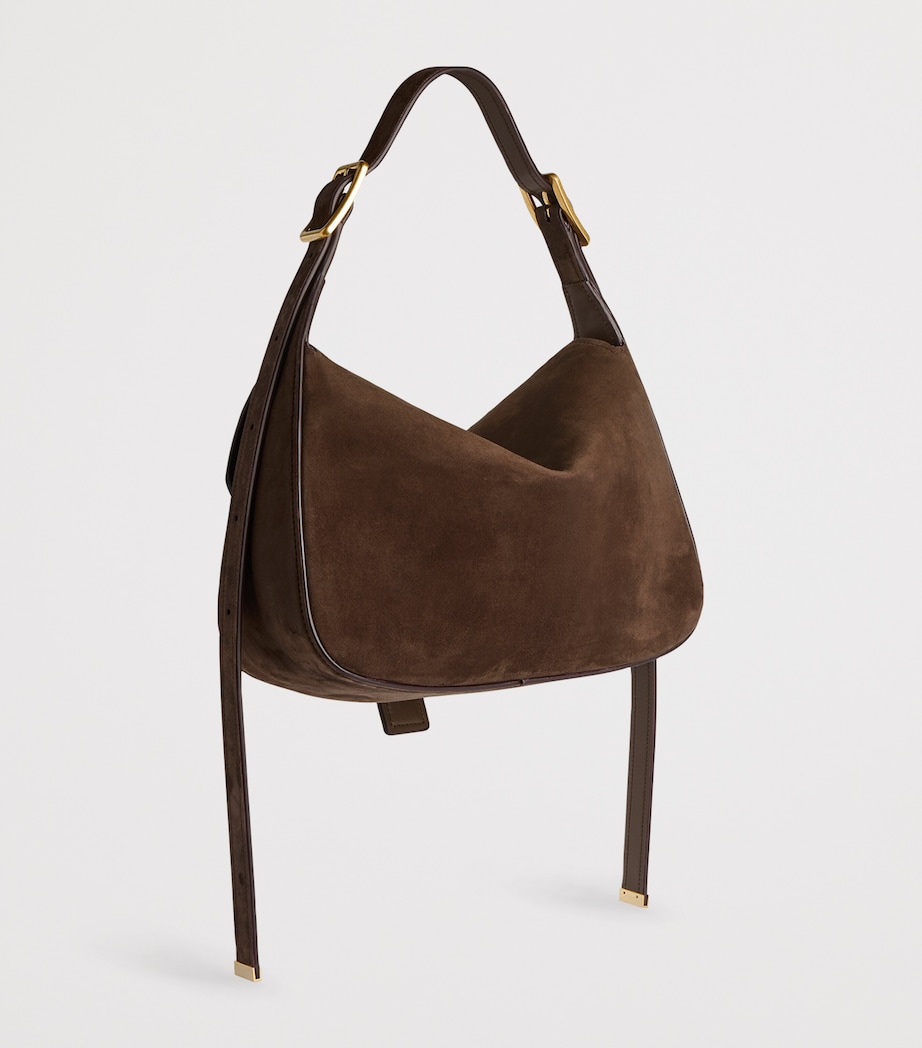 Balenciaga Womens Suede Clicca Shoulder Bag Image 6