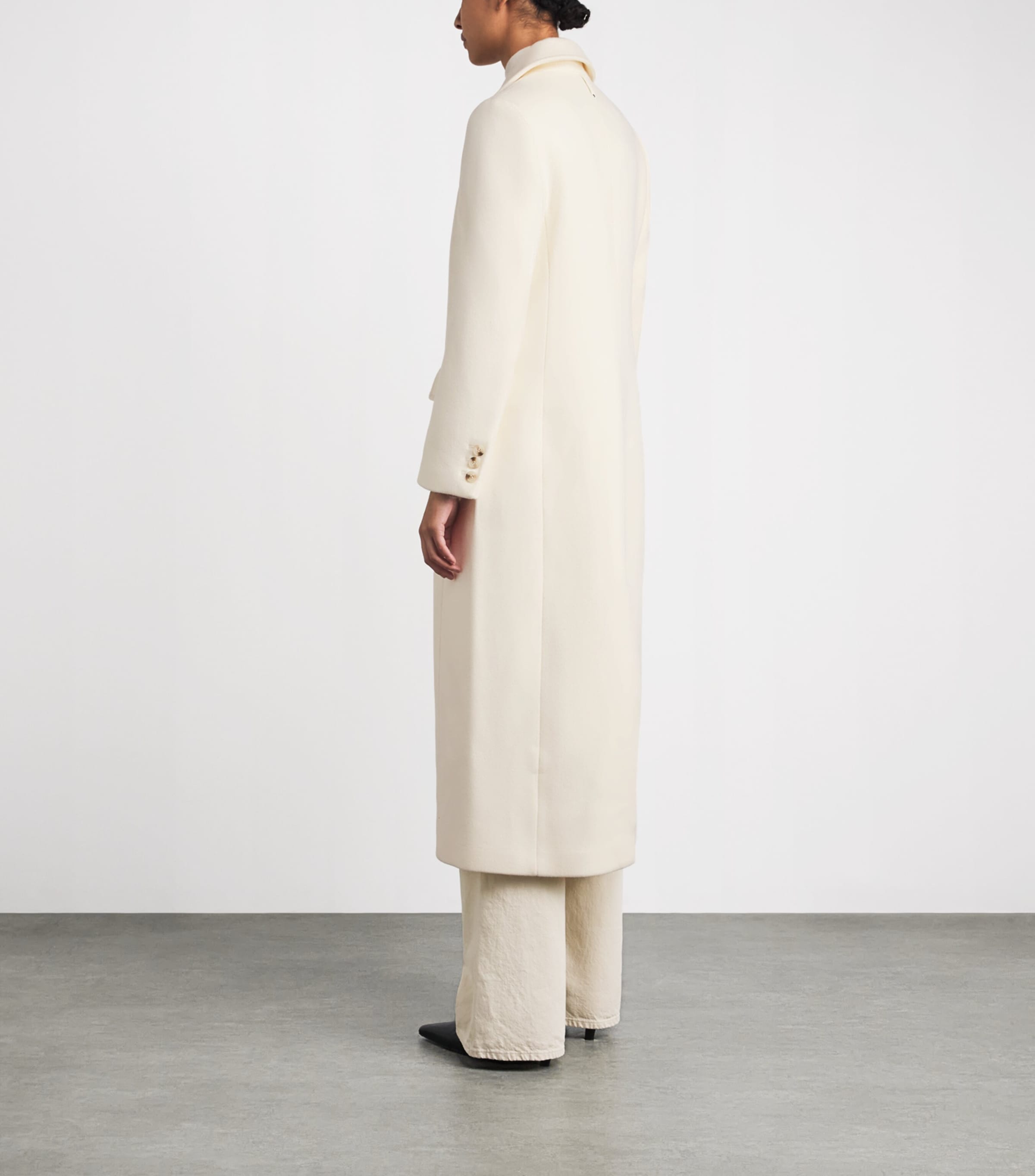 Mackage Womens Wool Corazon Trench Coat Cream Image 5