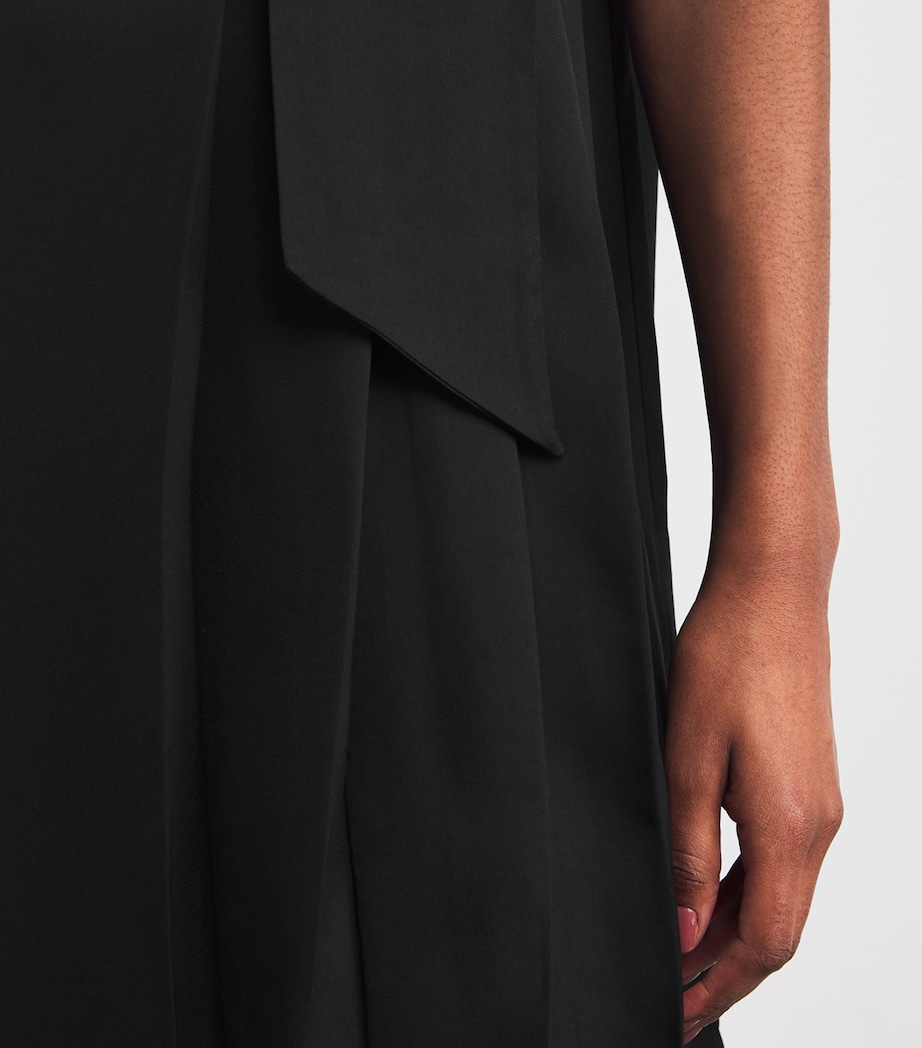 Light Crepe Sandy Mini Dress BLACK Image 6