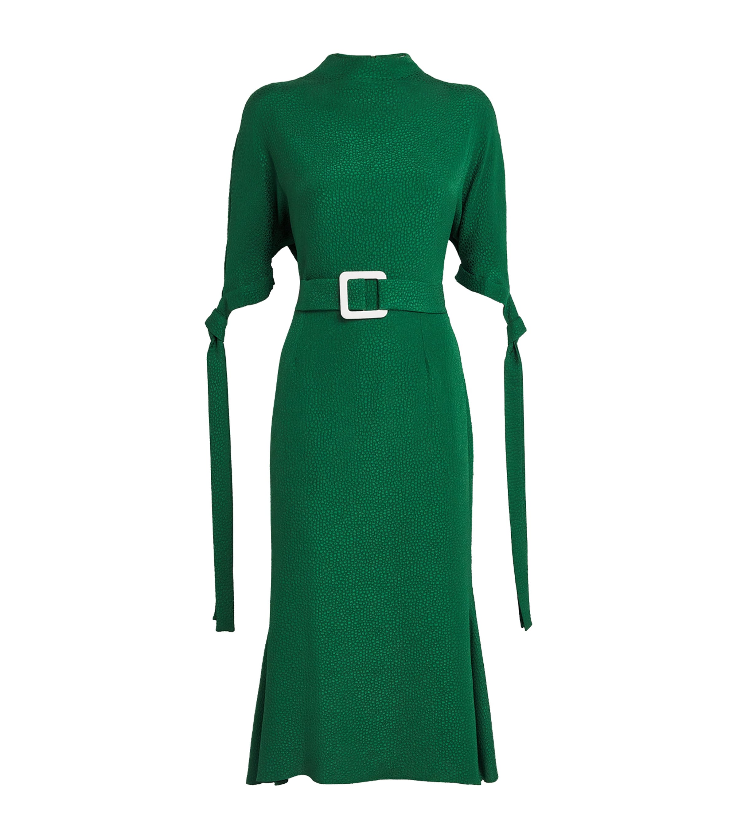 Edeline Lee Bubble Jacquard Pedernal Midi Dress