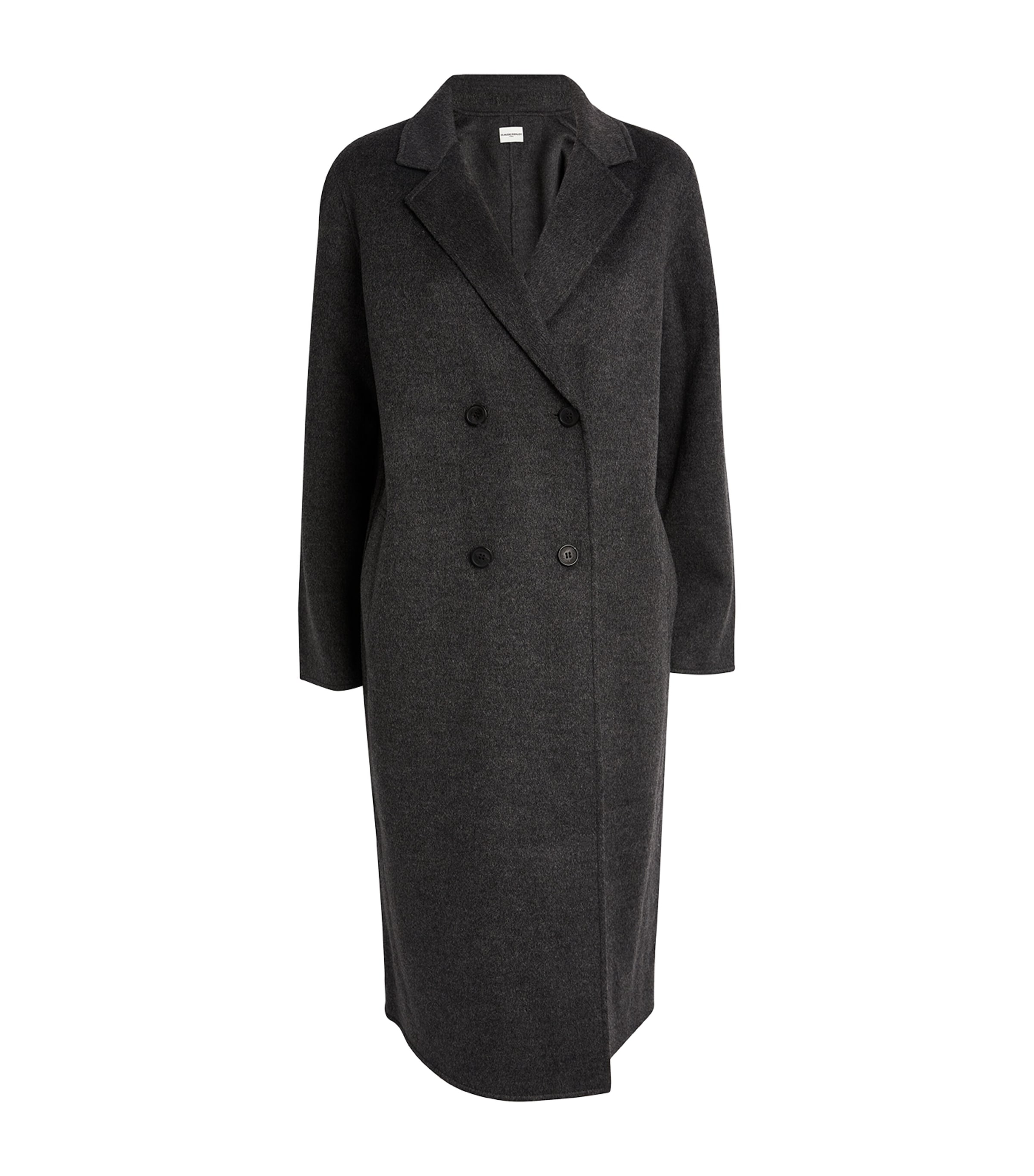 Claudie Pierlot Wool-blend Double-breasted Coat In Black