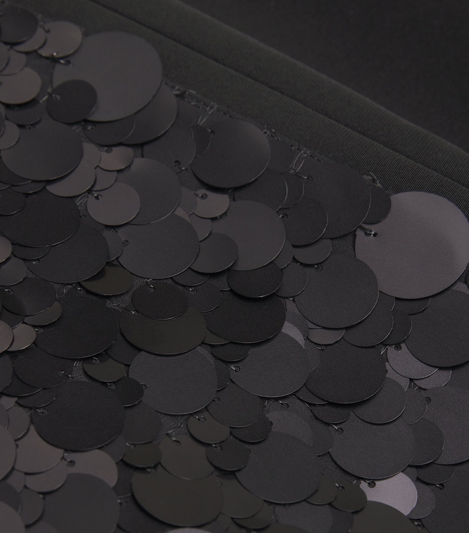 Satin Bixio Mini Dress BLACK Image 5