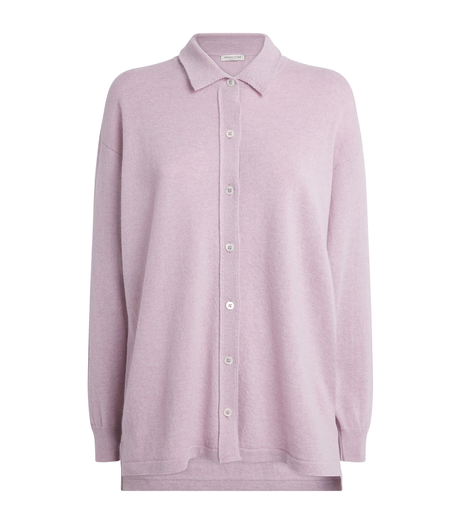 Johnstons Of Elgin Womens Cashmere Munro Cardigan Lunan Pink Image 1