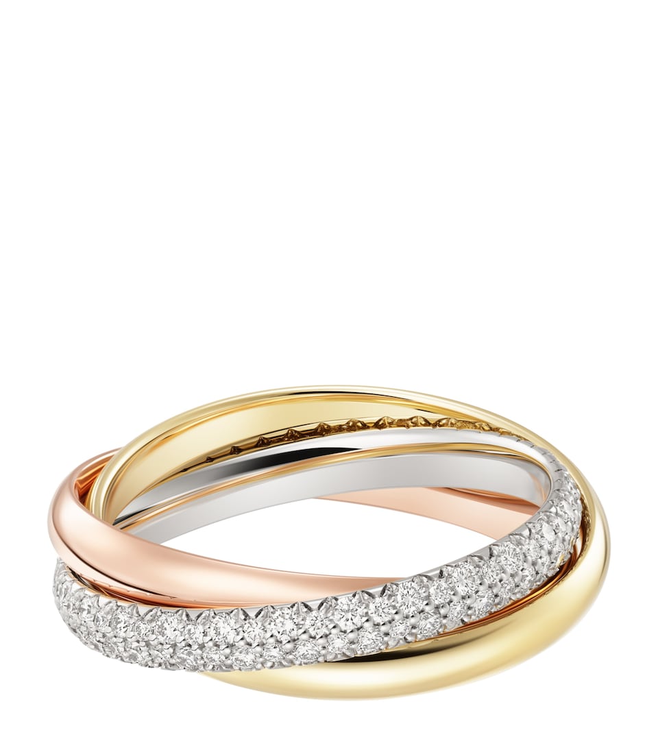 Three Gold Rings Cartier Cartier Trinity | Harrods UK