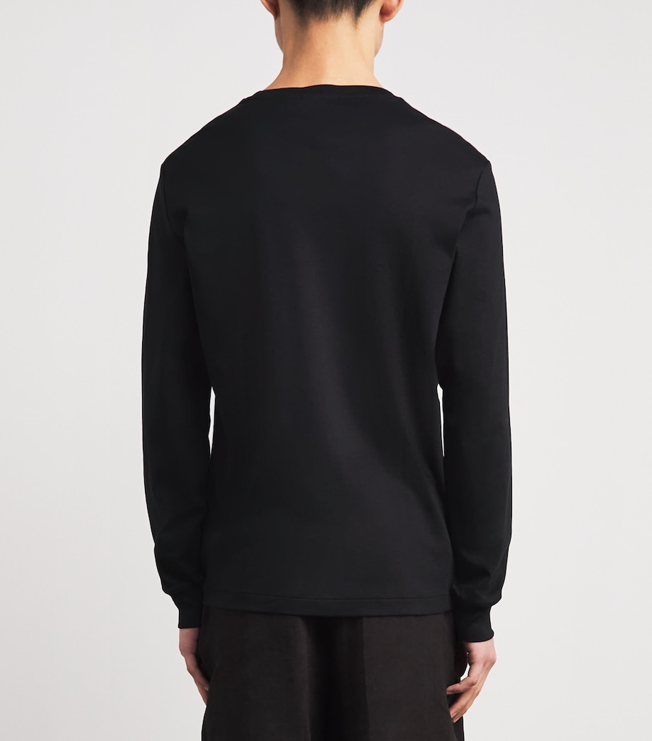 Polo Ralph Lauren Mens Pima Cotton Long-Sleeved T-Shirt Black Image 5