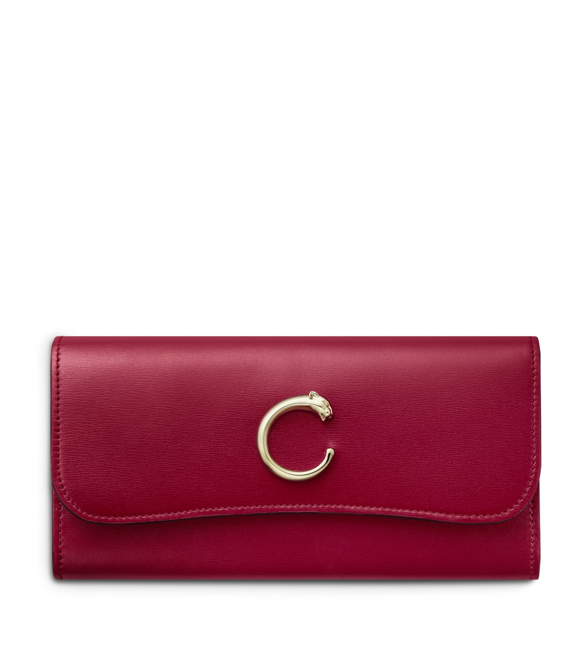 Cartier Calfskin Panthère de Cartier Wallet Red Image 1
