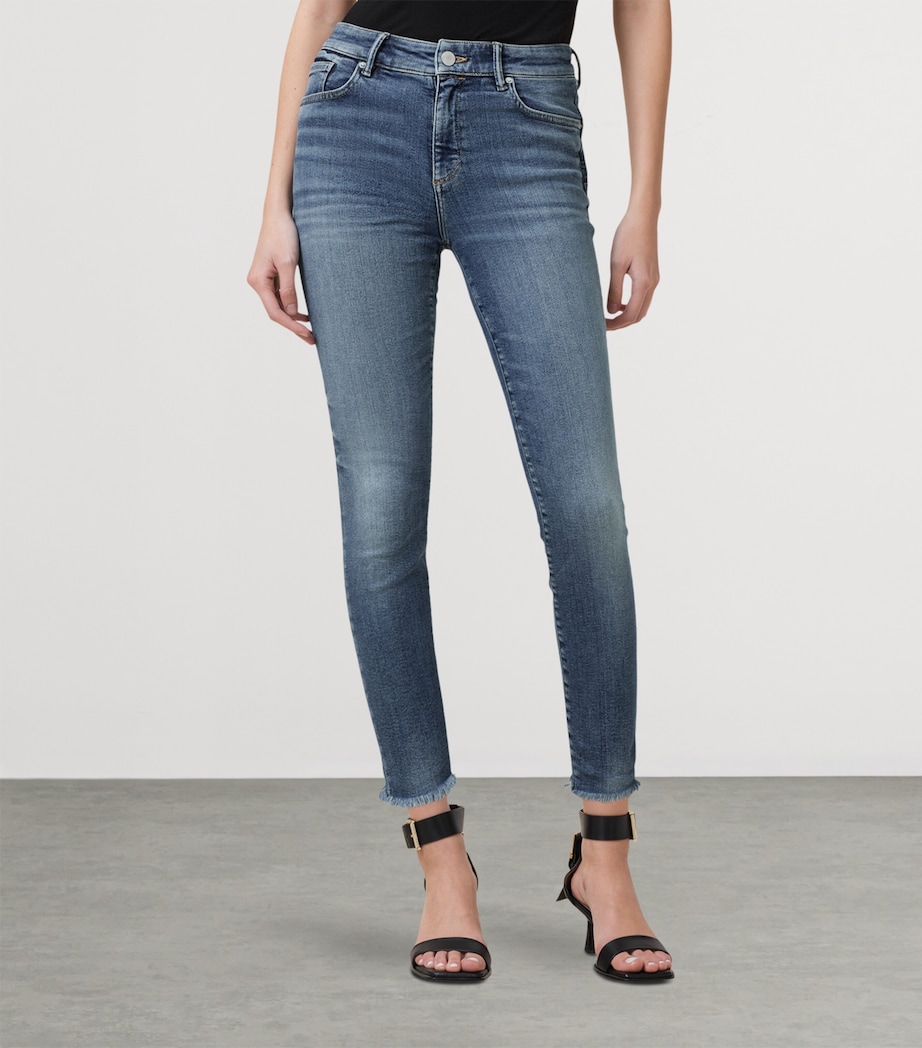 Organic Cotton-Blend Miller Push-Up Skinny Jeans DEEP ROYAL BLUE Image 4