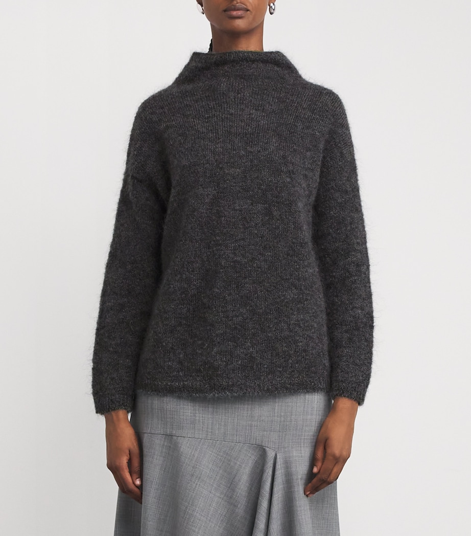 Mohair-Blend Rollneck Sweater DARK GREY Image 3