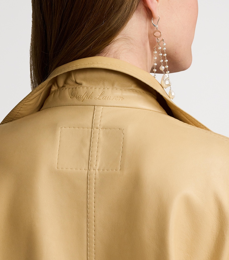 Leather Adrianna Jacket LIGHT SAND Image 8