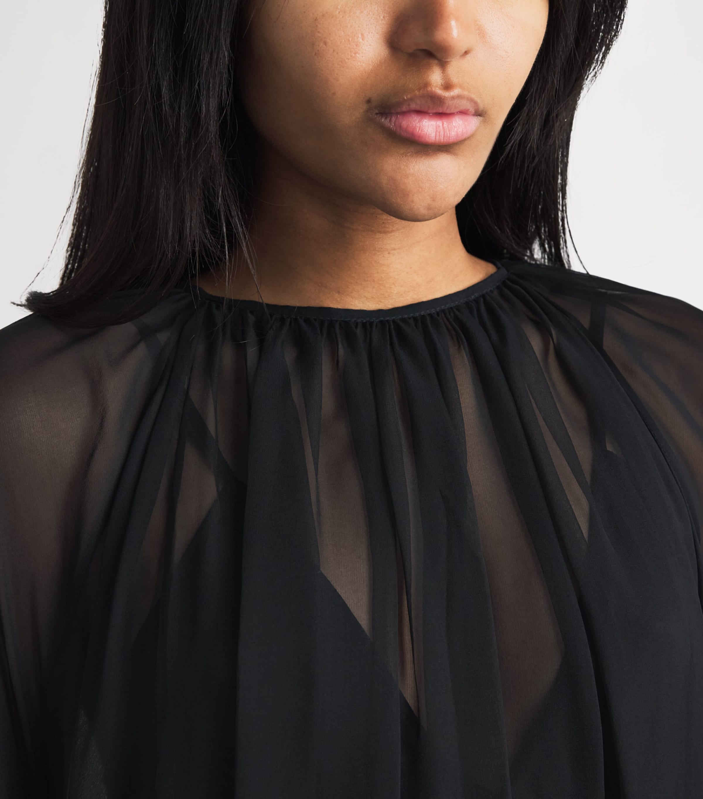 Zuhair Murad Womens Silk Kaftan Gown Black Image 5