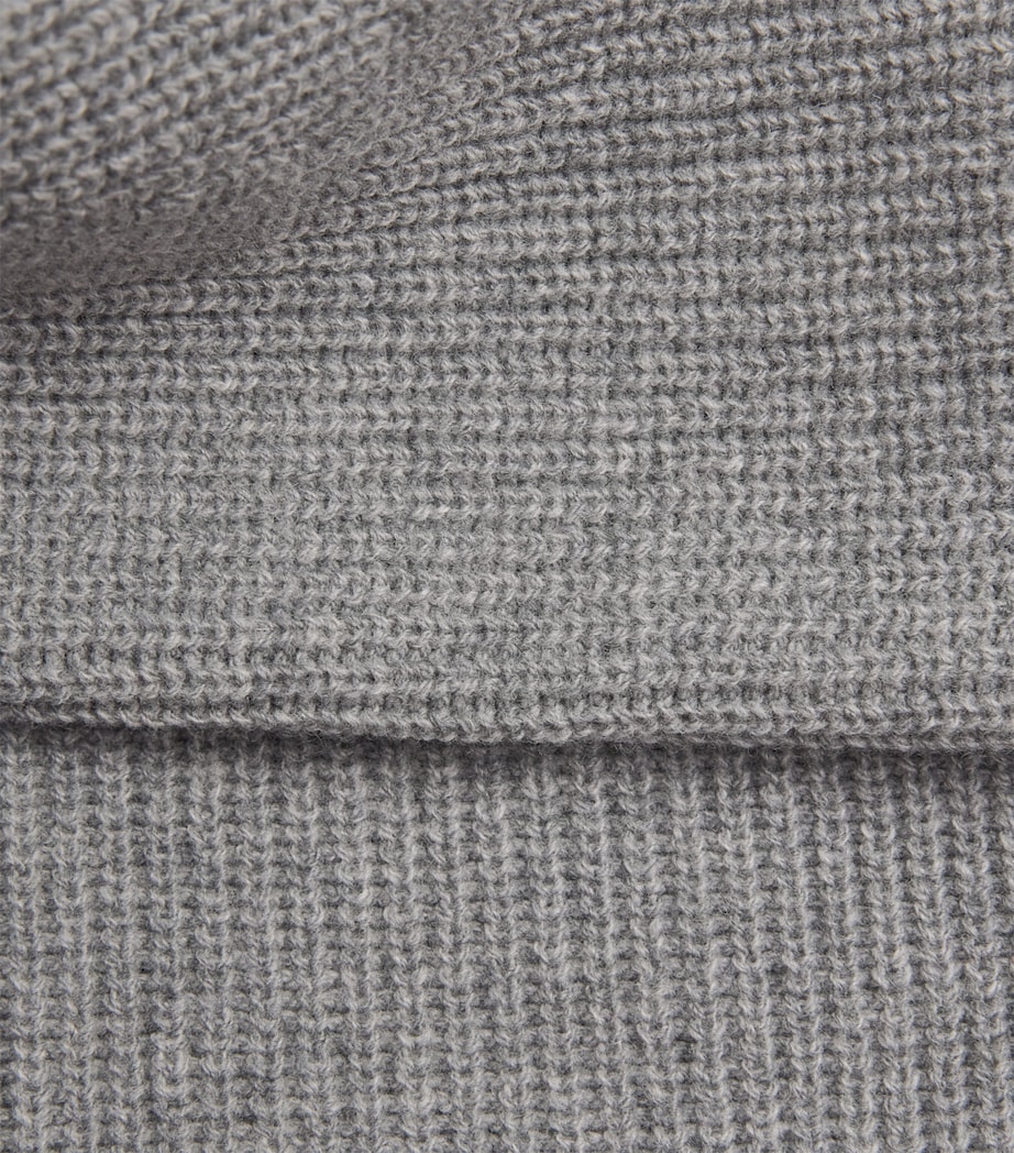 Lambswool-Blend Ribbed Midi Skirt 3530 M GREY MEL Image 5