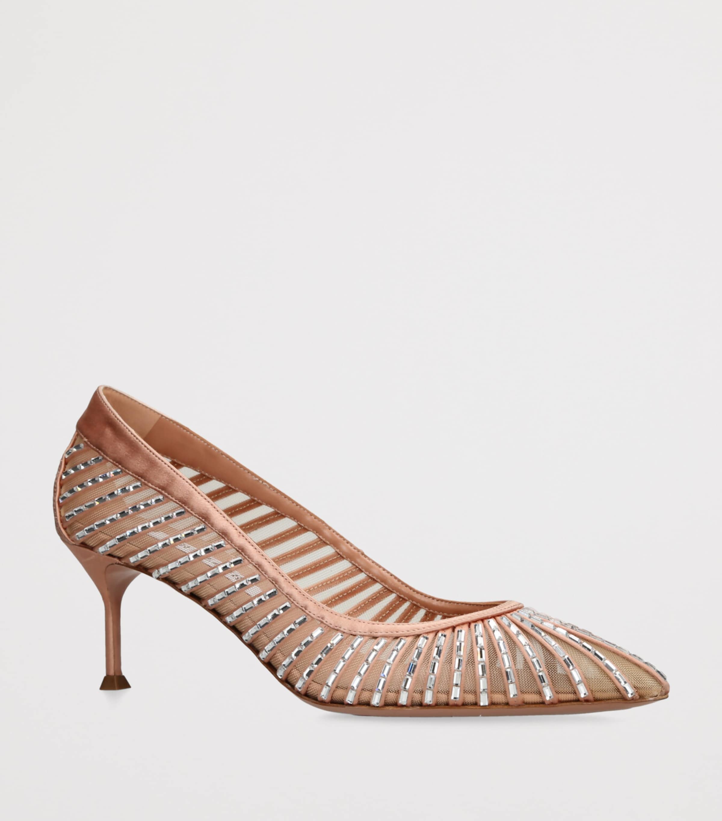 Aquazzura Embellished Passions Pumps 65 Gold Image 3