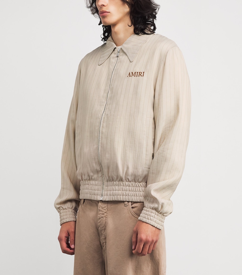 Pinstriped Jacket ALABASTER Image 3