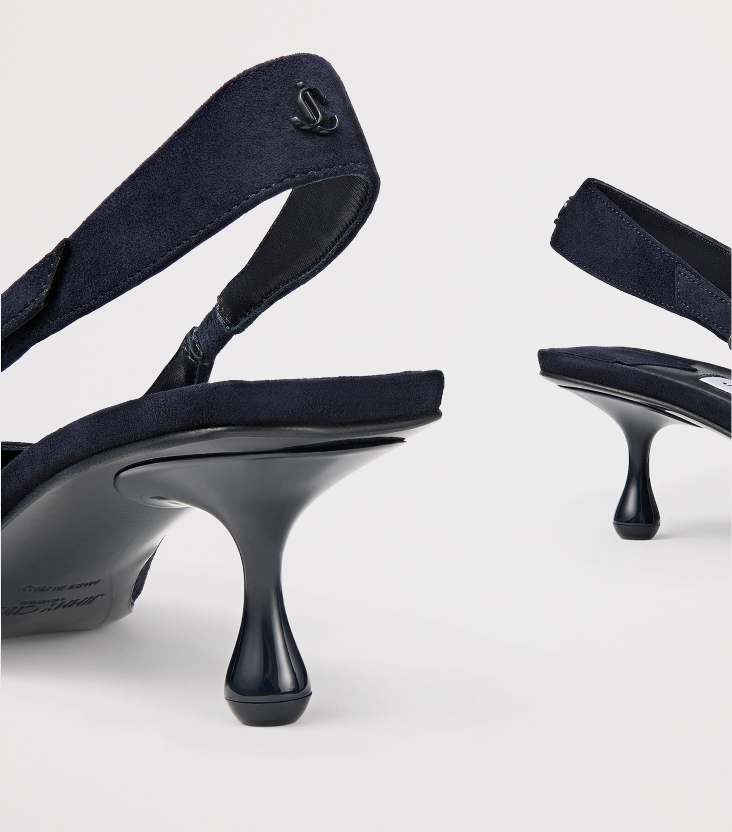 Amel 50 Suede Slingback Pumps MARINE Image 5