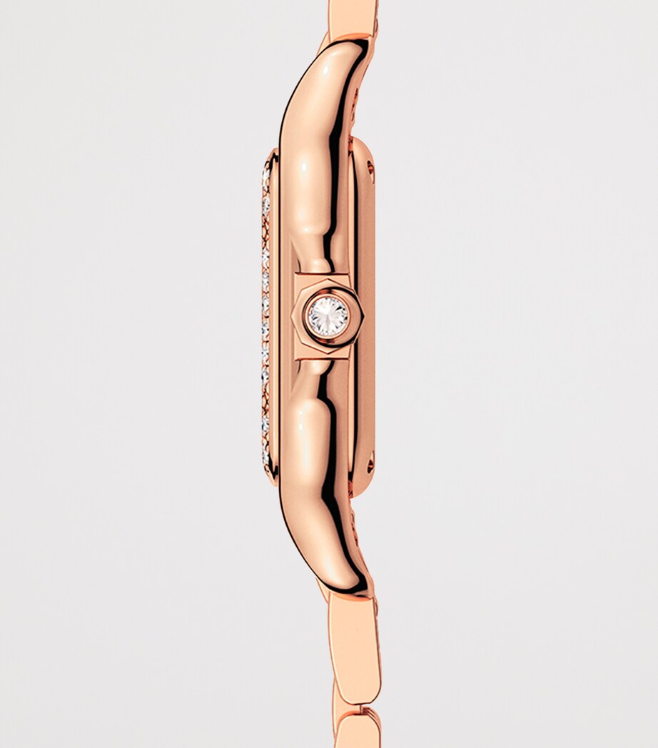 Cartier Small Rose Gold and Diamond Panthère de Cartier Watch 23mm Silvered Image 4