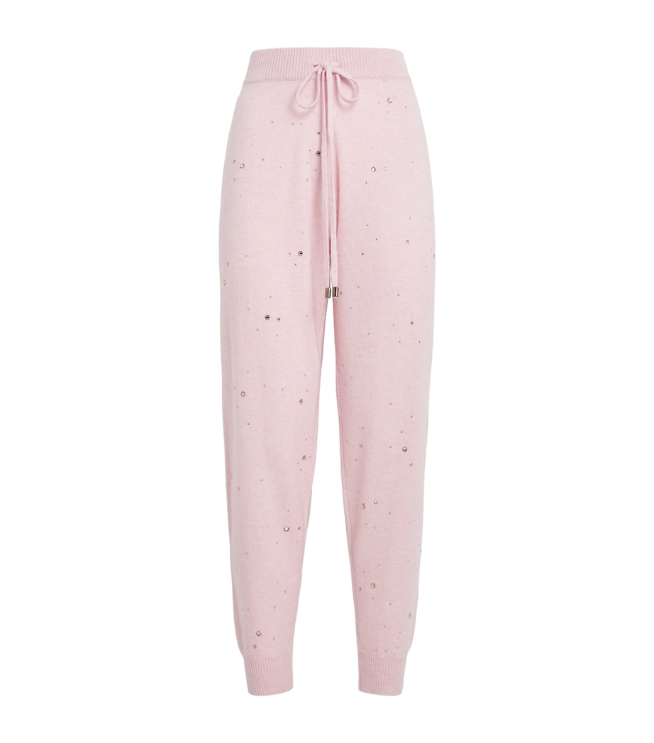 Cashmere Crystal-Embellished Sweatpants PINK SORBET/VIN Image 1