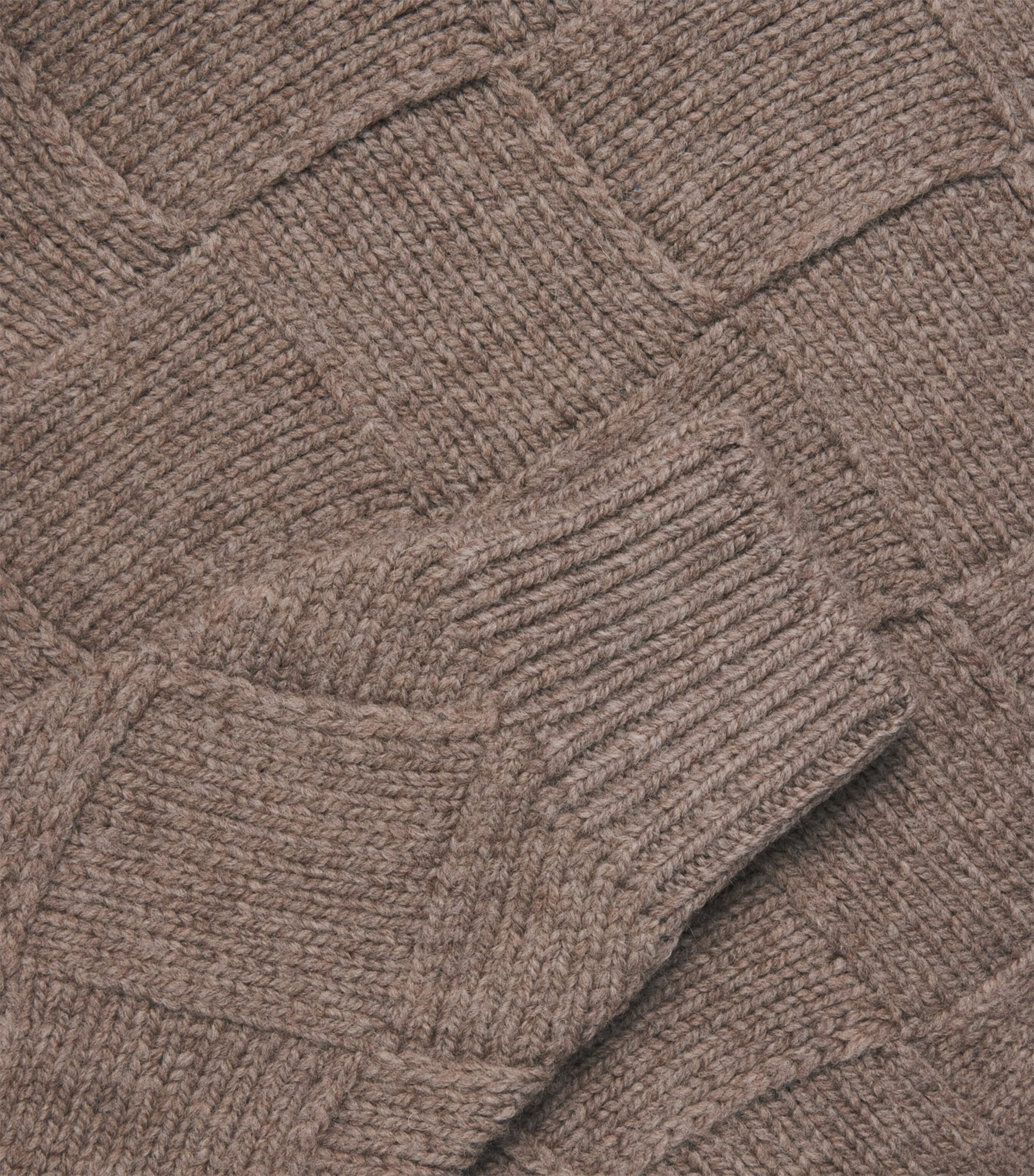 Wool Basket-Knit Sweater CHARC Image 5