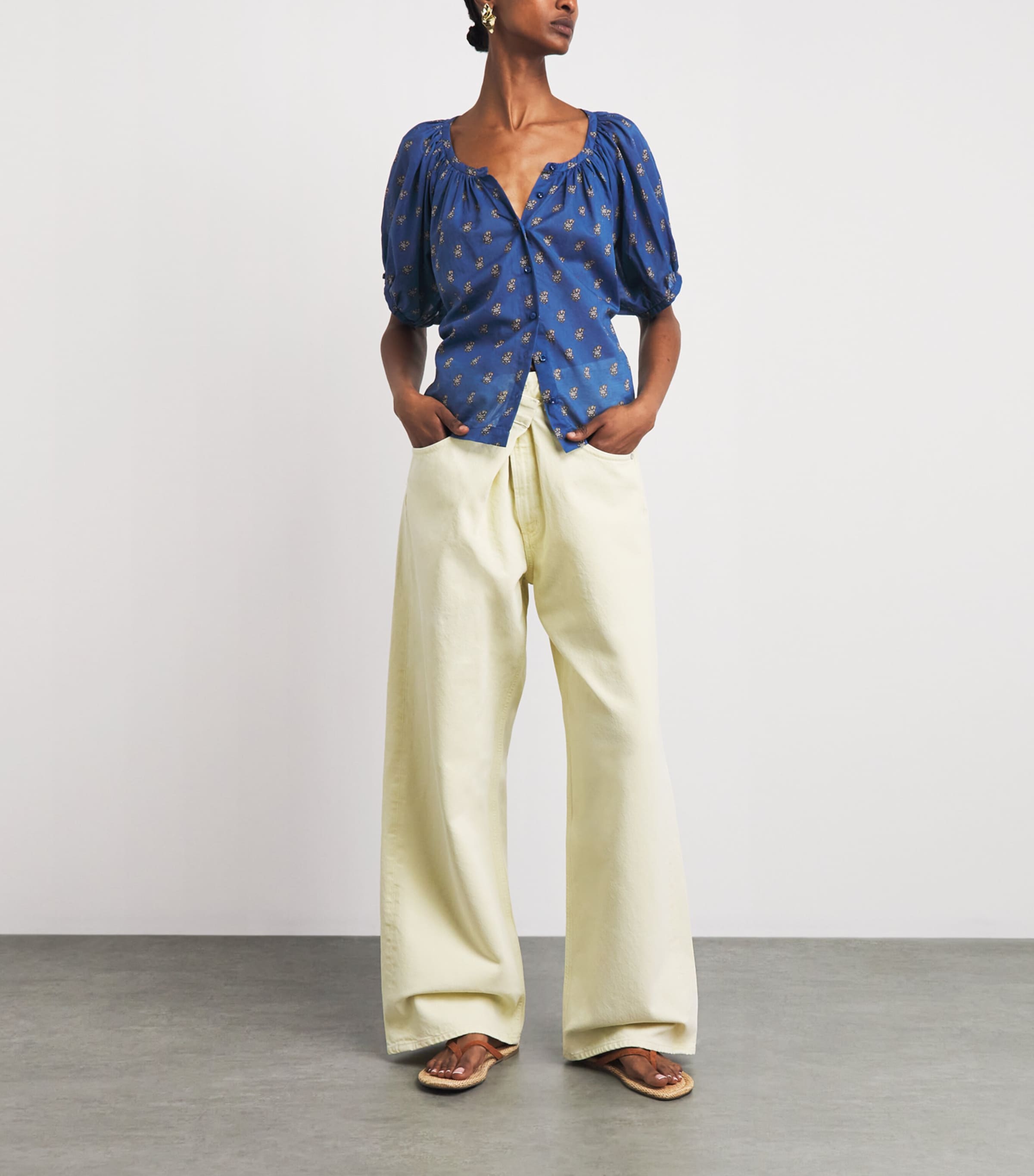 DÔEN Womens Paisley Print June Blouse Eartha Paisley Image 2